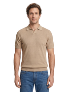 PEOPLE OF SHIBUYA polo cotone marrone RAZUBERI DONGQI-220 