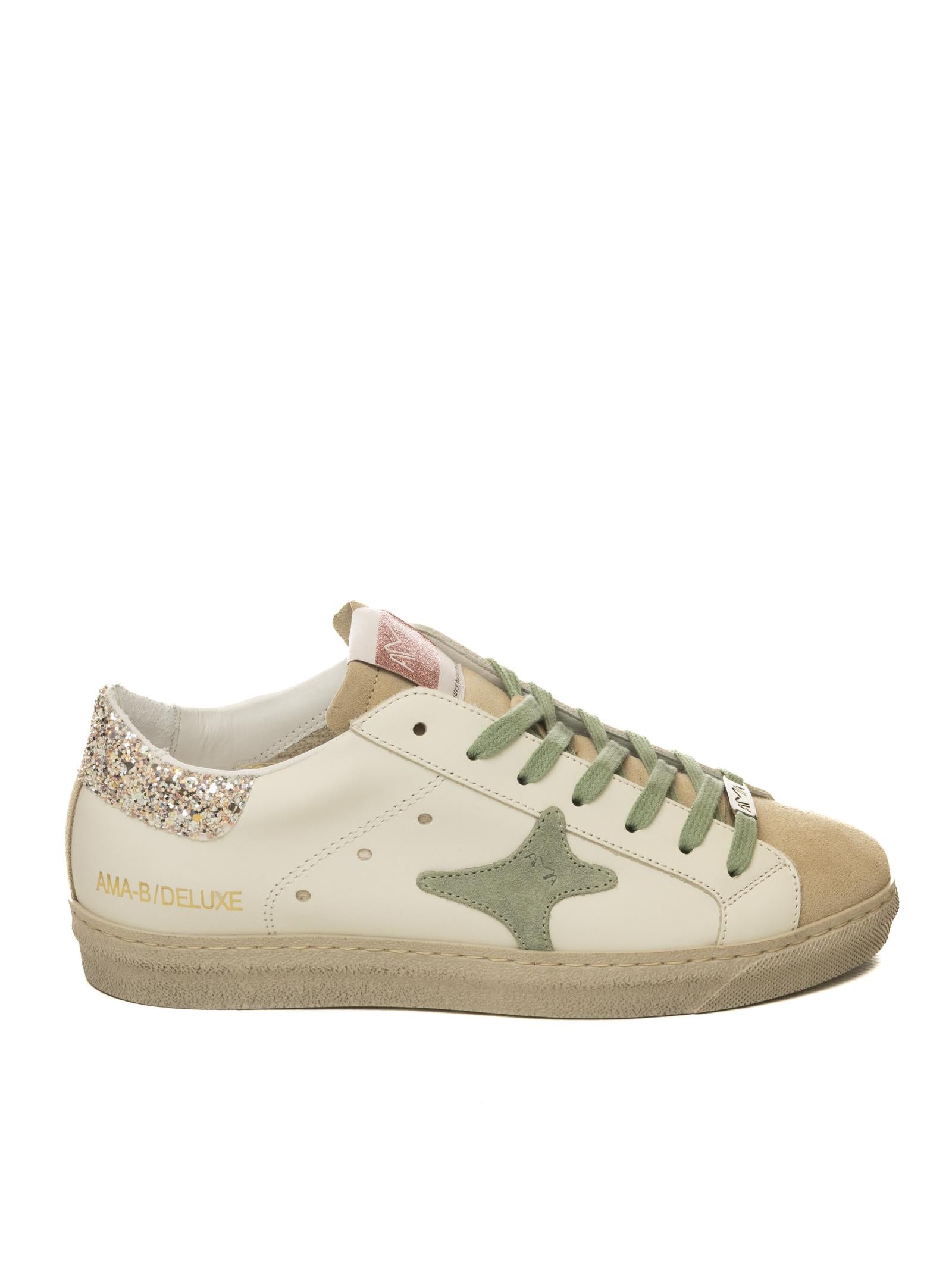 AMA BRAND DELUXE Sneaker snk bianco/verde SNK D 4507-BIA/VERDE 
