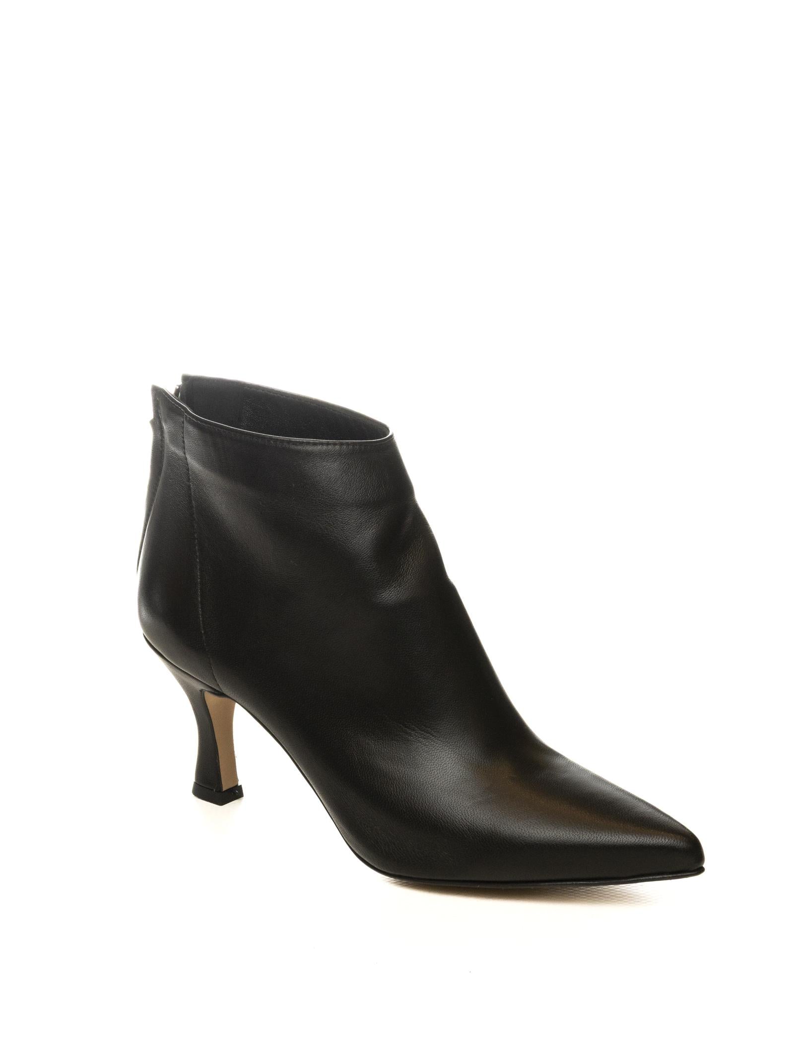GISEL MOIRE Tronchetto pelle nero MARILYN NAPPA-NERO 
