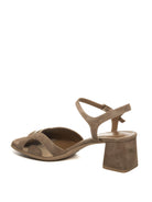GIANMARCO SORELLI sandalo camoscio taupe/oro 2067 CAM-TAUPE/ORO 