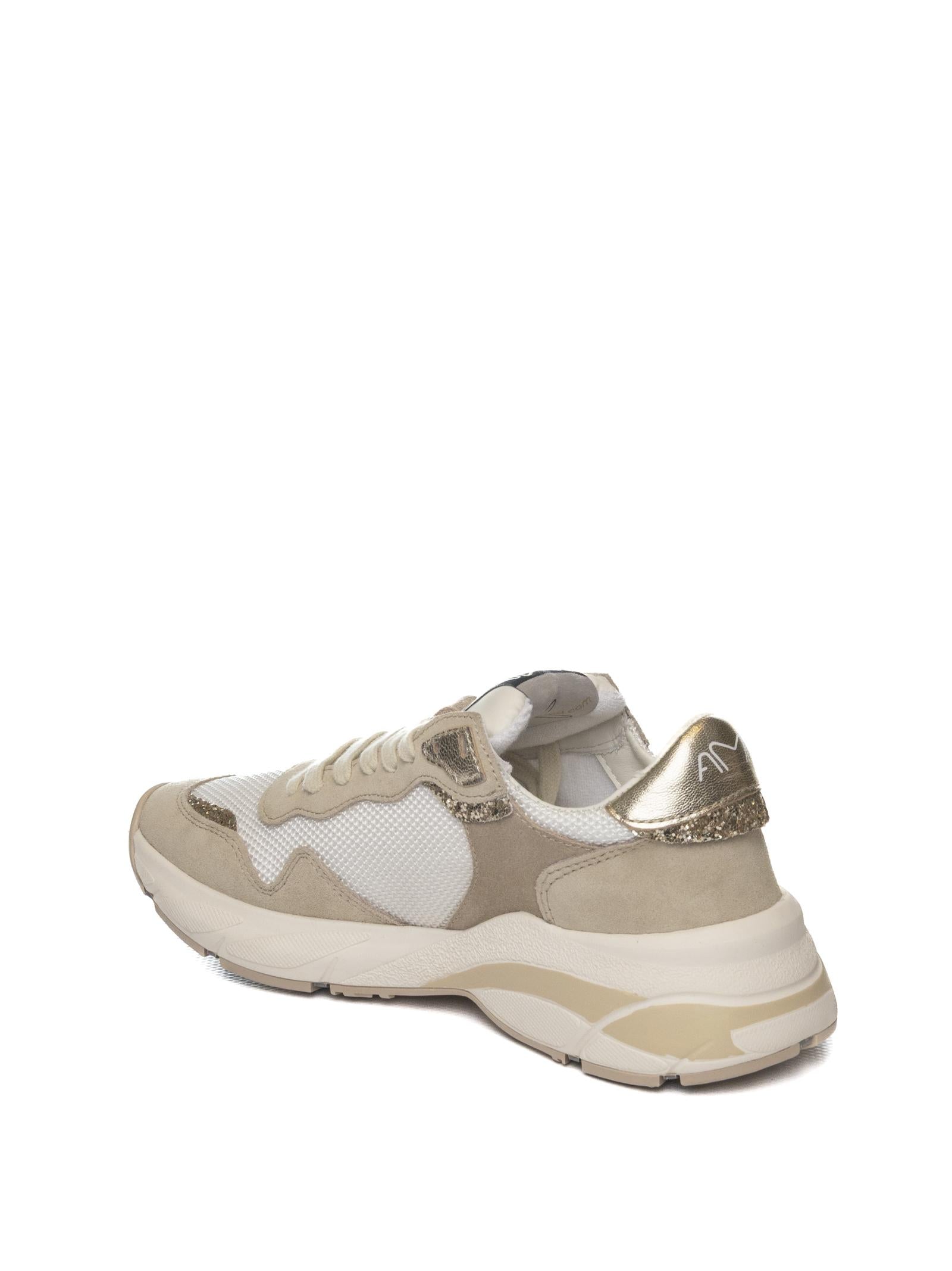 AMA BRAND DELUXE Sneaker moon bianco/oro 4166 MOON-BIA/ORO 