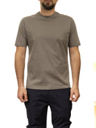 PEOPLE OF SHIBUYA girocollo cotone verde SHIKO PM444-870 