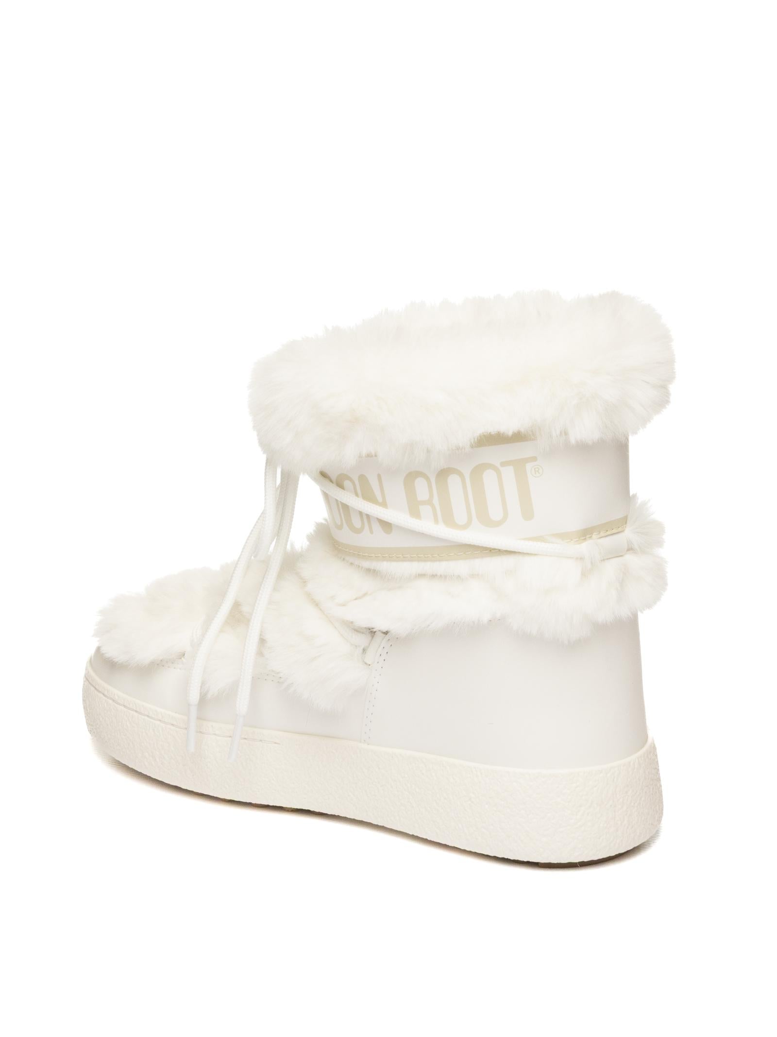 MOON BOOT Doposci l track fur bianco 2450130 LTRACKFUR-A001 