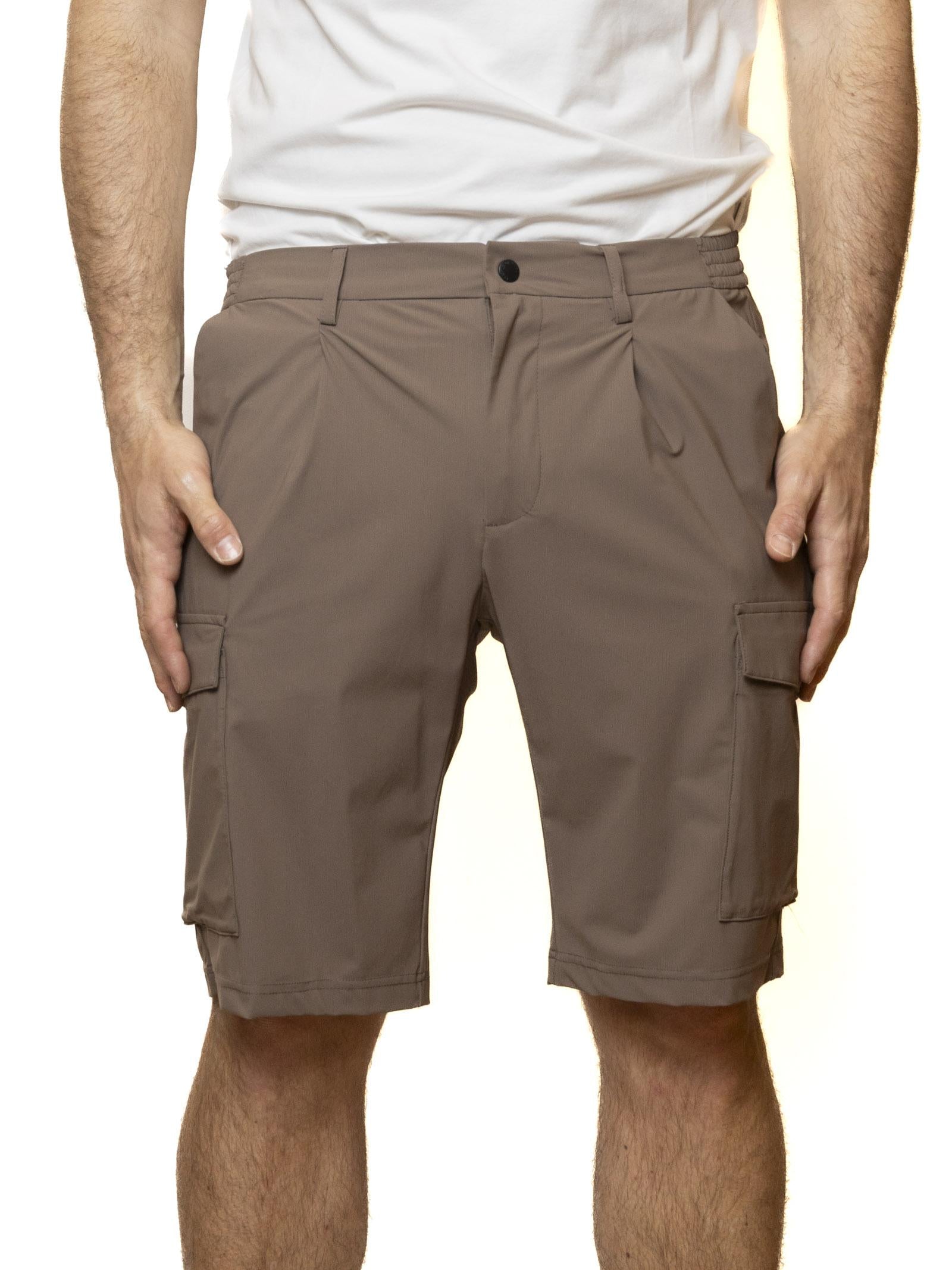 PEOPLE OF SHIBUYA bermuda cotone marrone OMONO PM950-260 