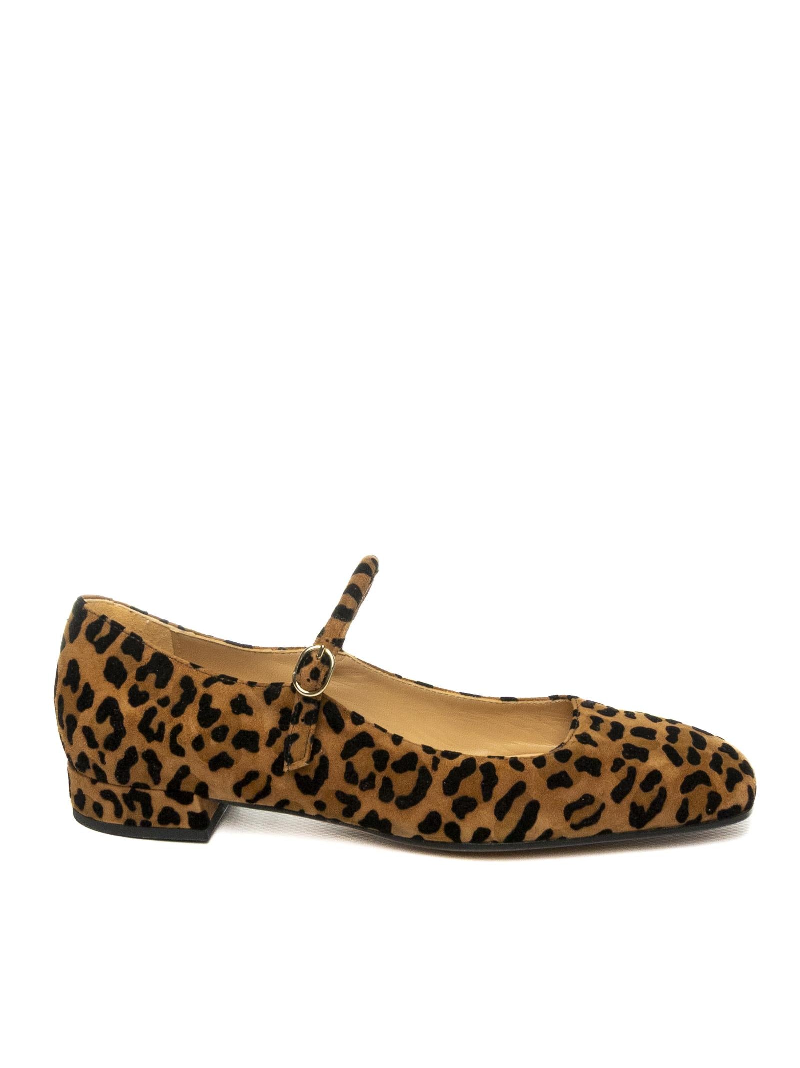 FRANCO RUSSO Décolleté cinturino animalier 1003 FLOK-BRANDY 