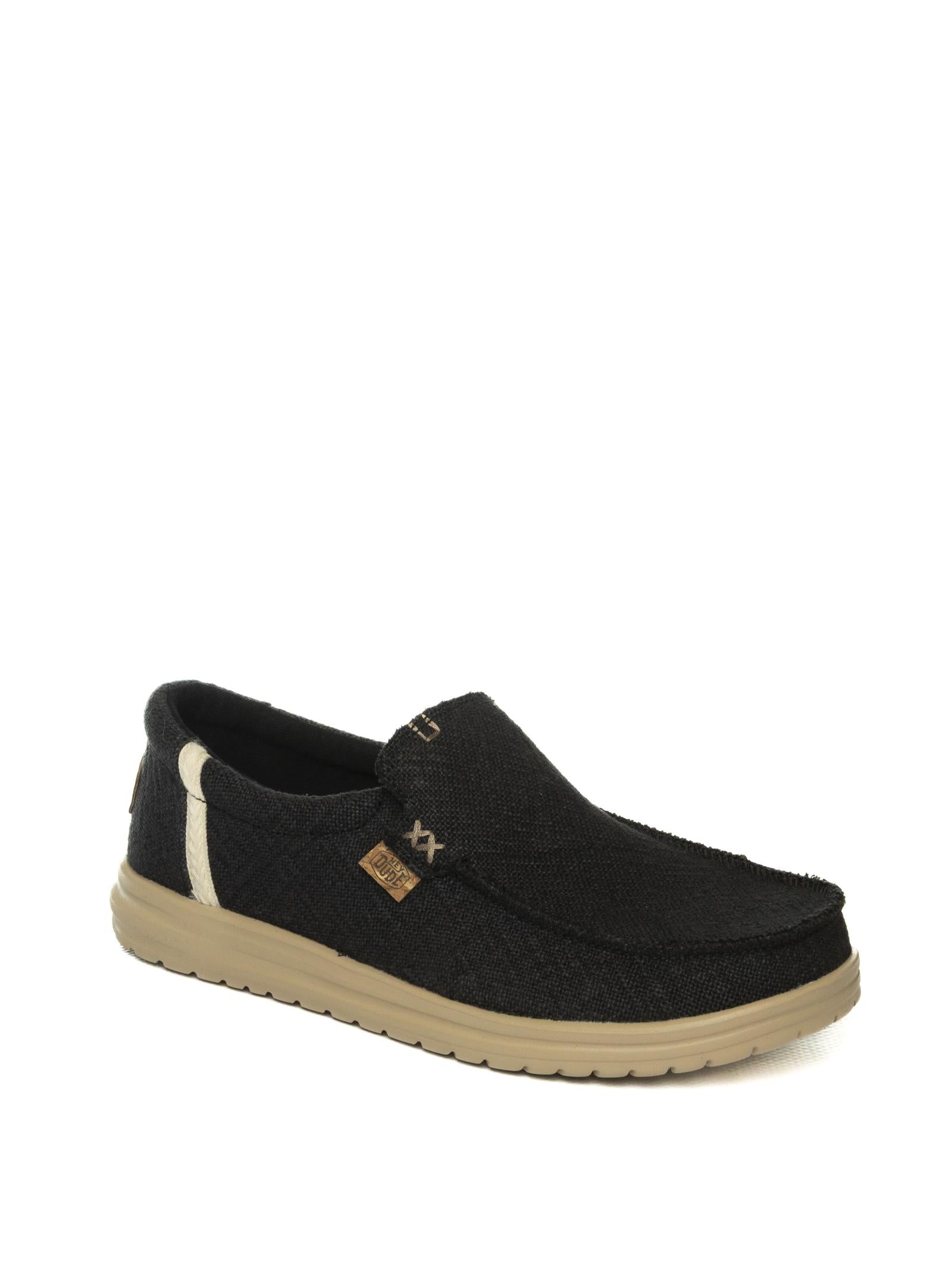 HEY DUDE Slip on mikka jute nero 43640 MIKKA JUTE-0ND 