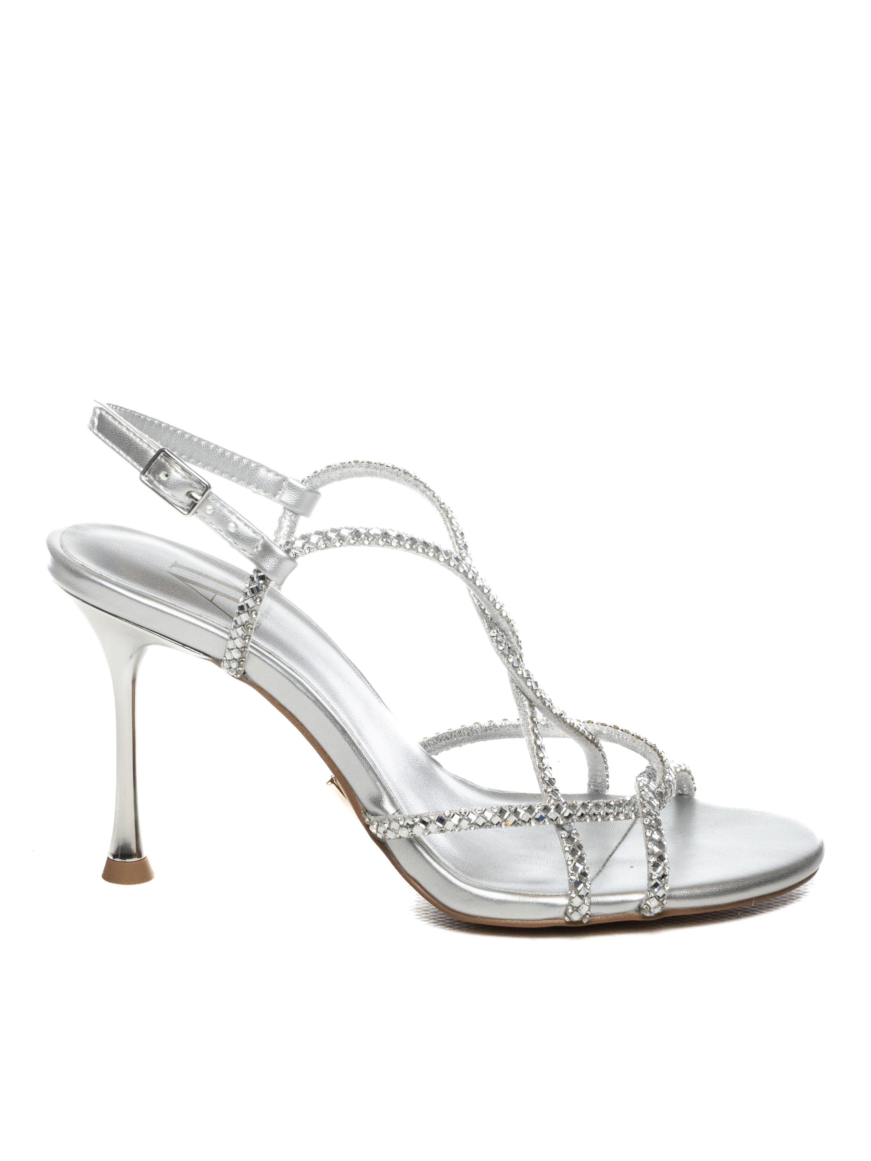 ALBANO VANITY Sandalo strass argento 7024 STRASS-ARGENTO 