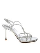 ALBANO VANITY Sandalo strass argento 7024 STRASS-ARGENTO 