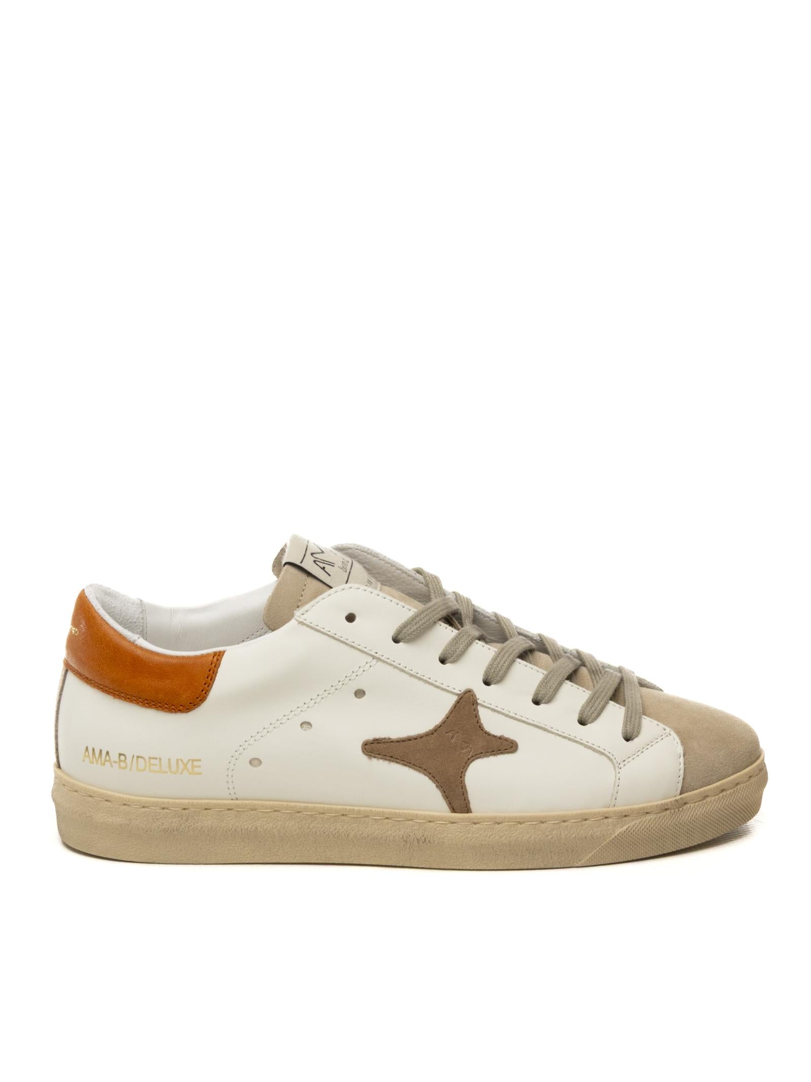 AMA BRAND DELUXE Sneaker snk bianco/beige SNK 4512-BIA/BEIGE 
