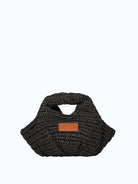 ME FUI Borsa a mano rafia nero SW0065BK RAFIA-BLACK 
