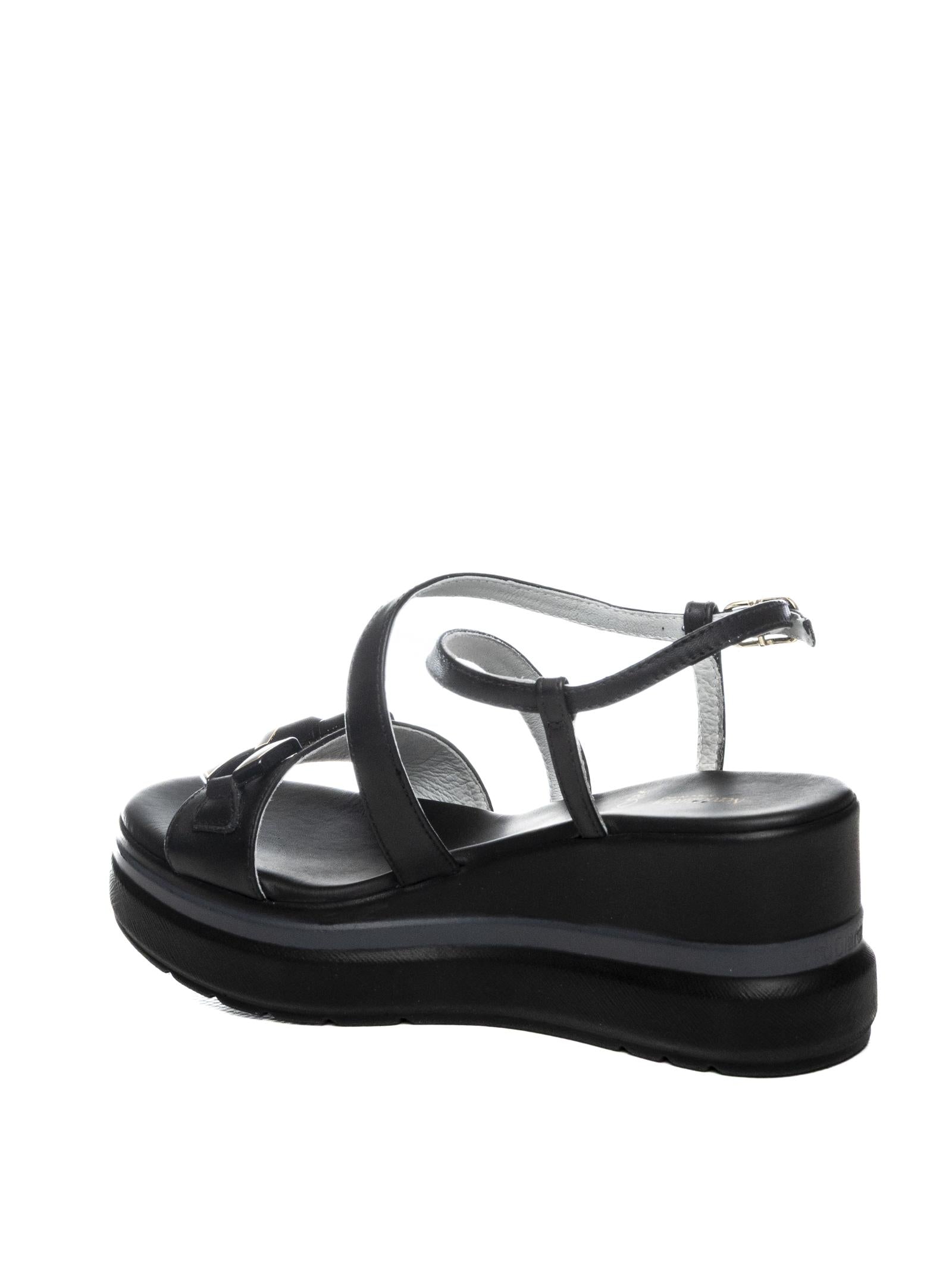 NERO GIARDINI Sandalo zeppa nero E615953 TAMIGI-NERO 