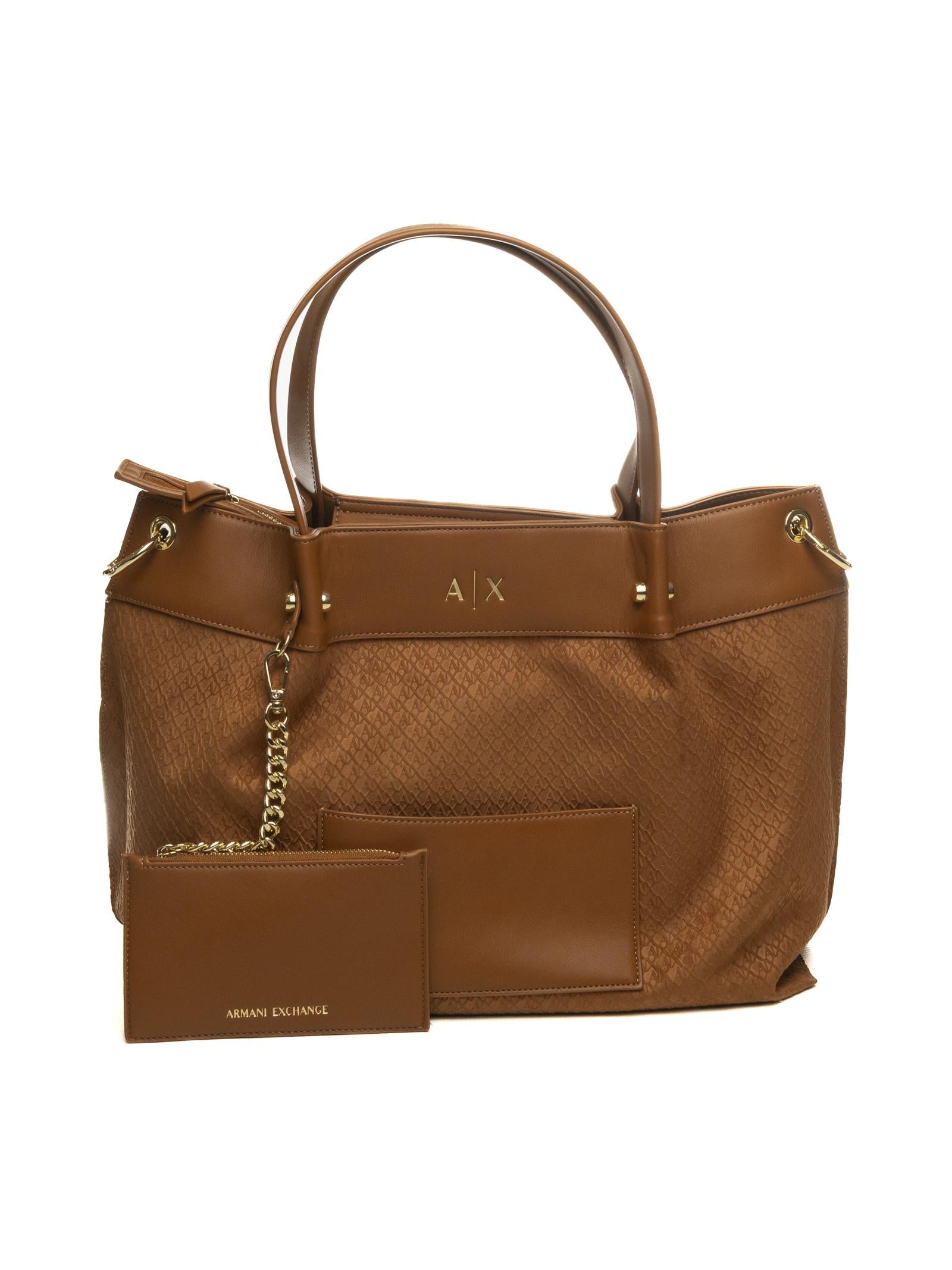 ARMANI EXCHANGE borsa a spalla marrone XW001211 AF22645-U6119 