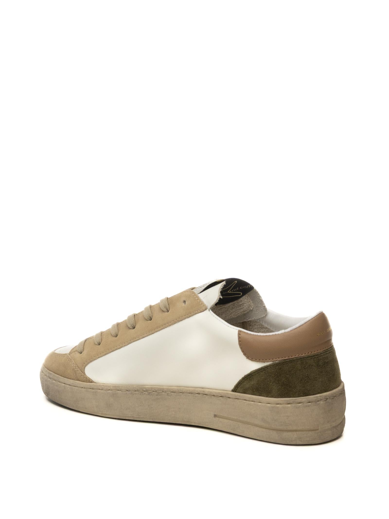 AMA BRAND DELUXE Sneaker slam bianco/cuoio SLAM U 4544-BIA/CUOIO 