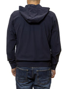 SAVE THE DUCK giubbino fyi hoodie blu DF1642M FYI HOODIE-90000 