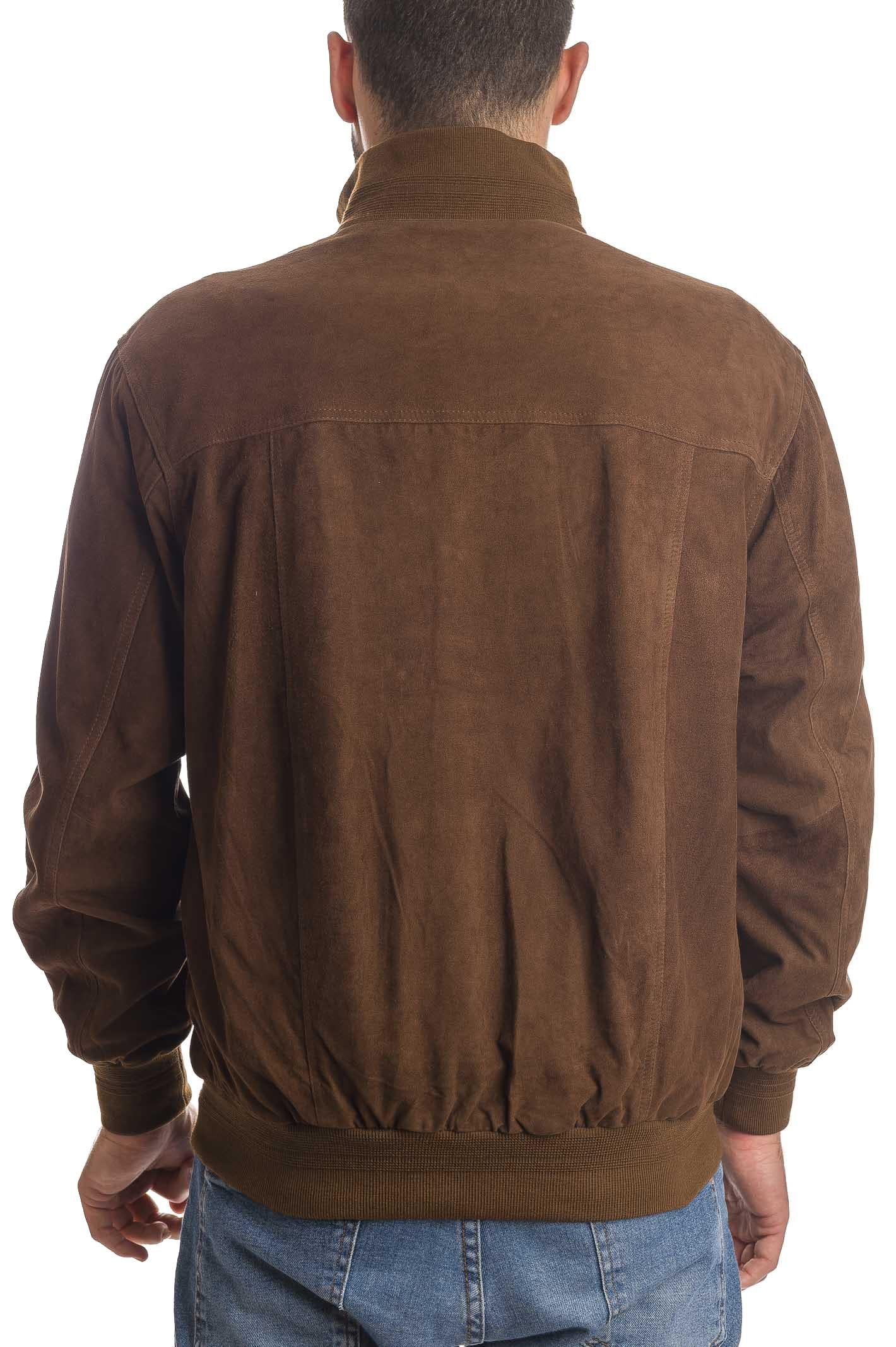 PK BY PASKAL giubbino camoscio marrone 003 CAM-TIMBER 