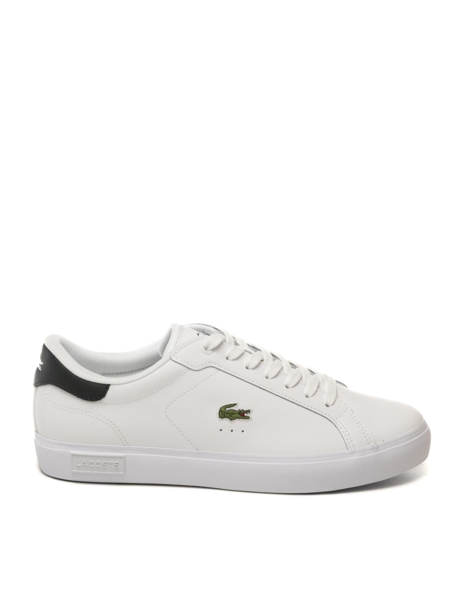 LACOSTE Sneaker power court bianco/verde E03342 POWER COURT-1R5 