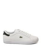 LACOSTE Sneaker power court bianco/verde E03342 POWER COURT-1R5 