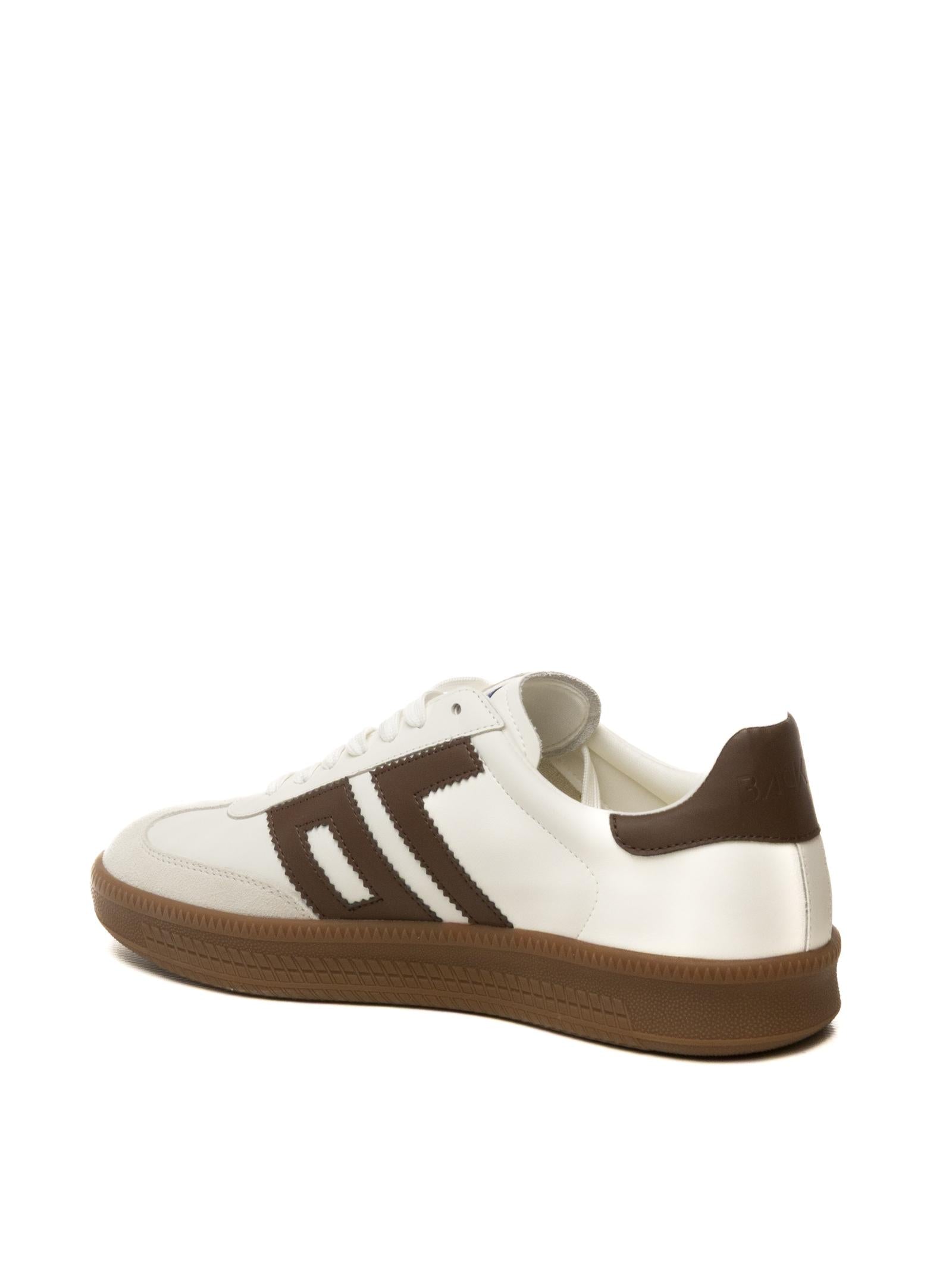 BACK 70 Sneaker double bianco/cuoio DOUBLE V26-04 CUOIO 