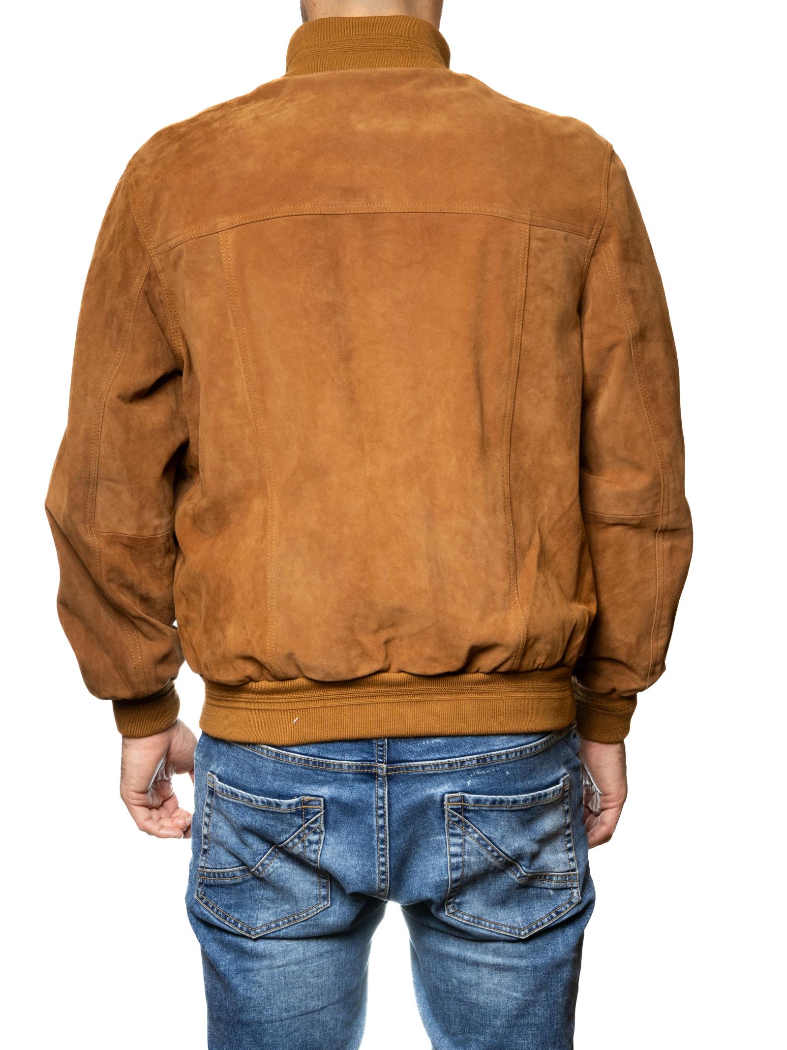PK BY PASKAL giubbino camoscio caramello 003 CAM-WHISKY 