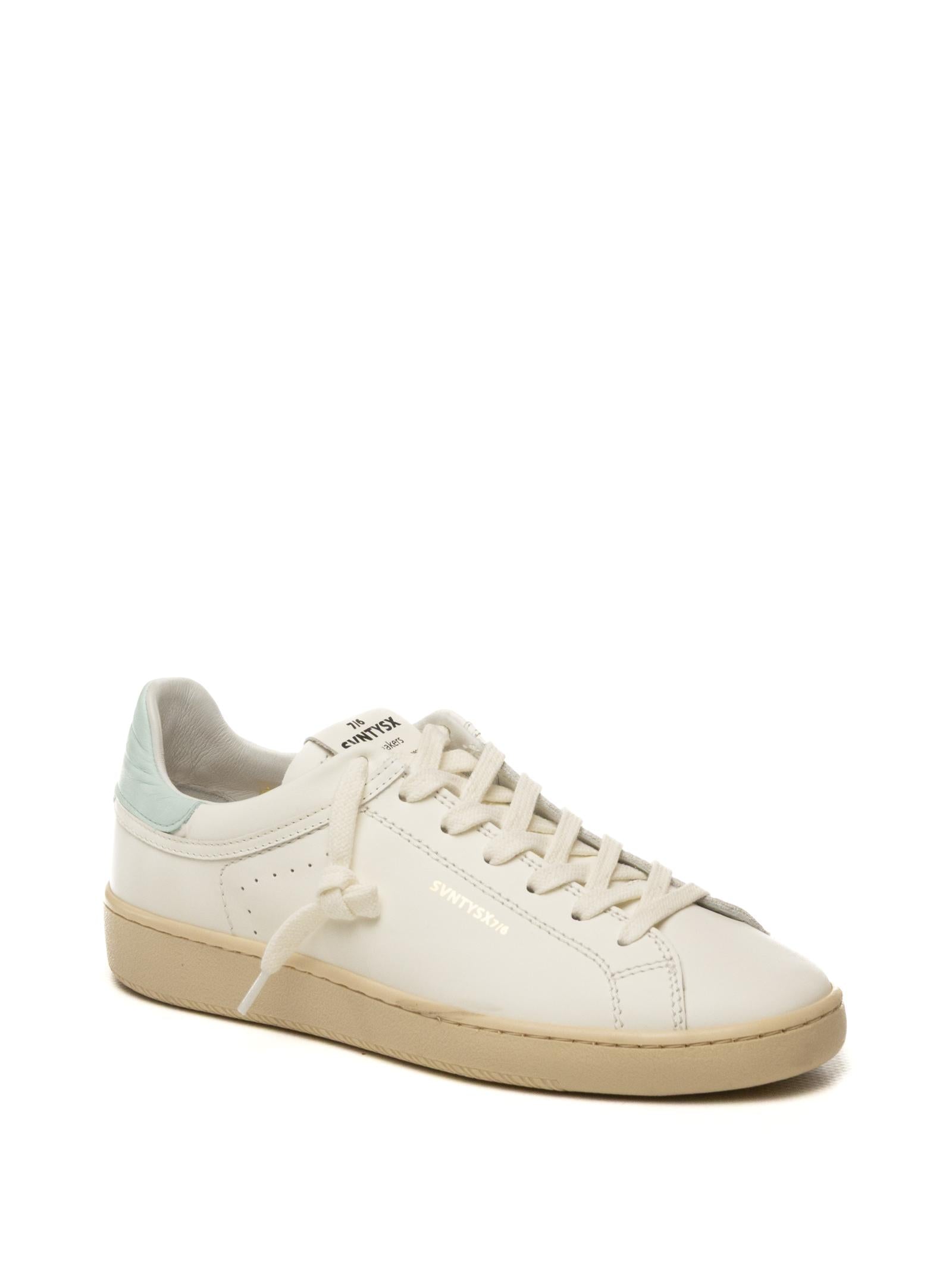 THE 76 Sneaker jump bianco/menta JUMP D PELLE-MINT 