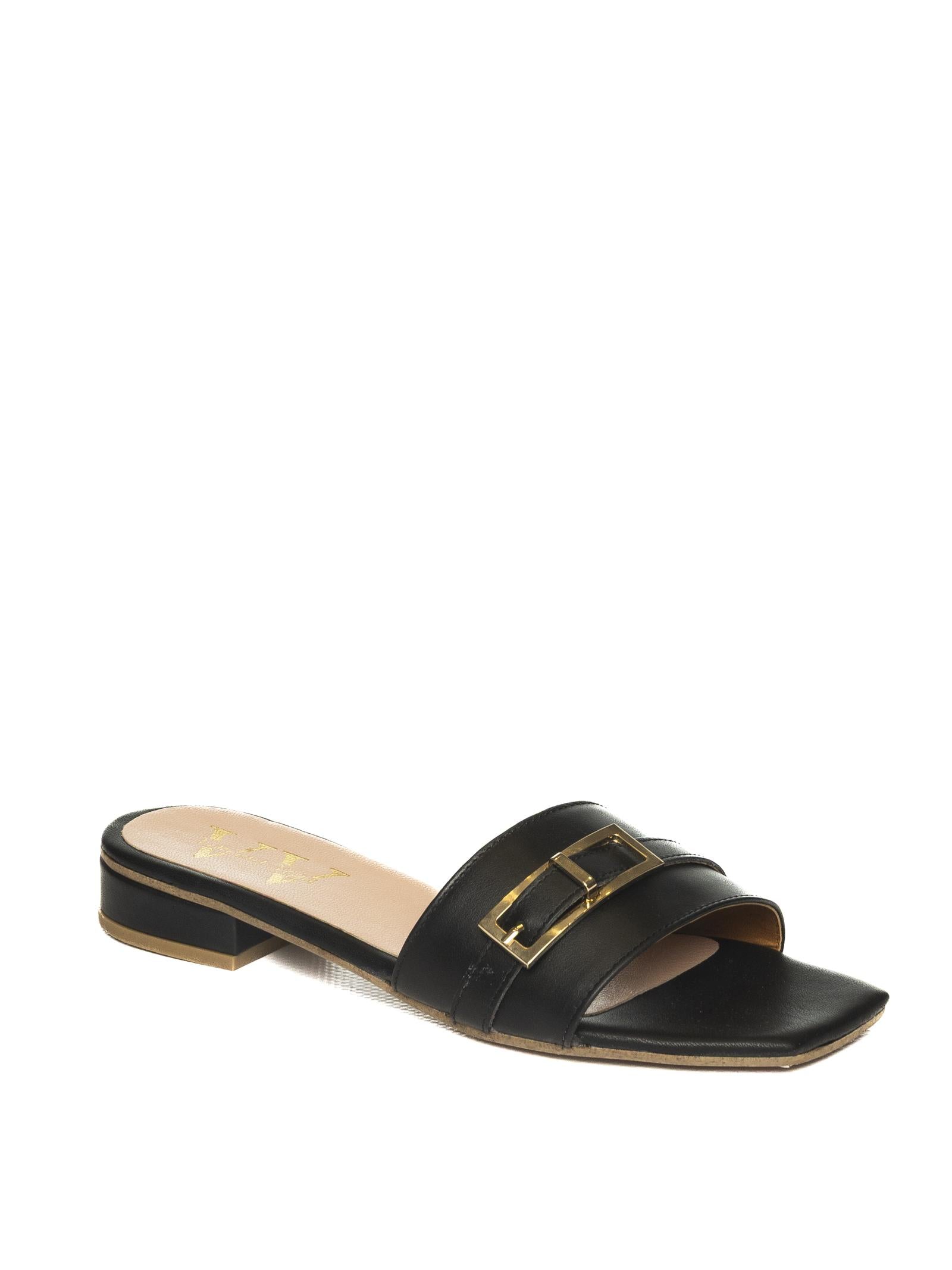 VINCENT VEGA Sandalo pelle nero DUNDEE PTQ20 VIT-NERO 