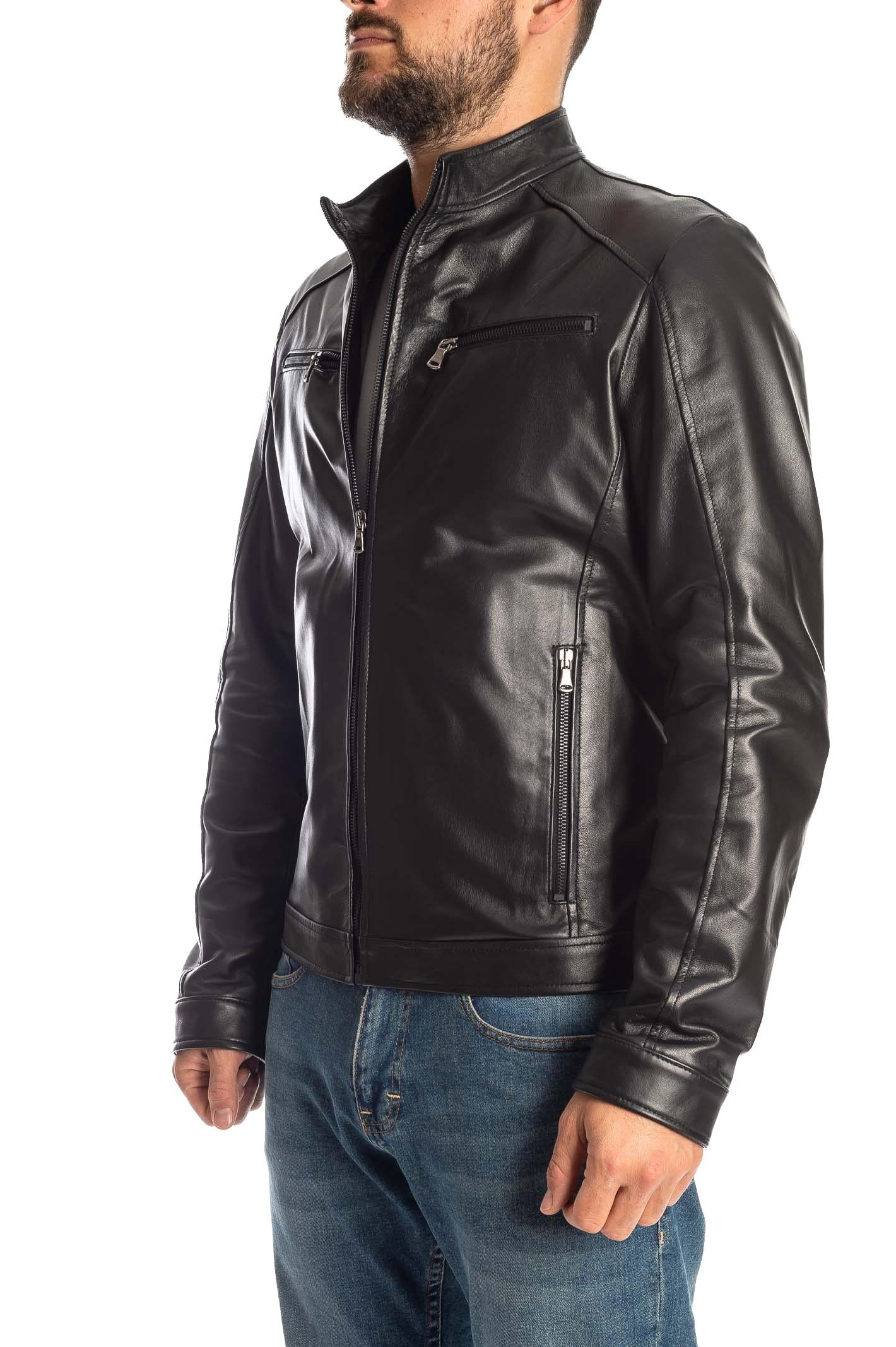 PK BY PASKAL giubbino nappa nero 767 NAPPA-NERO 