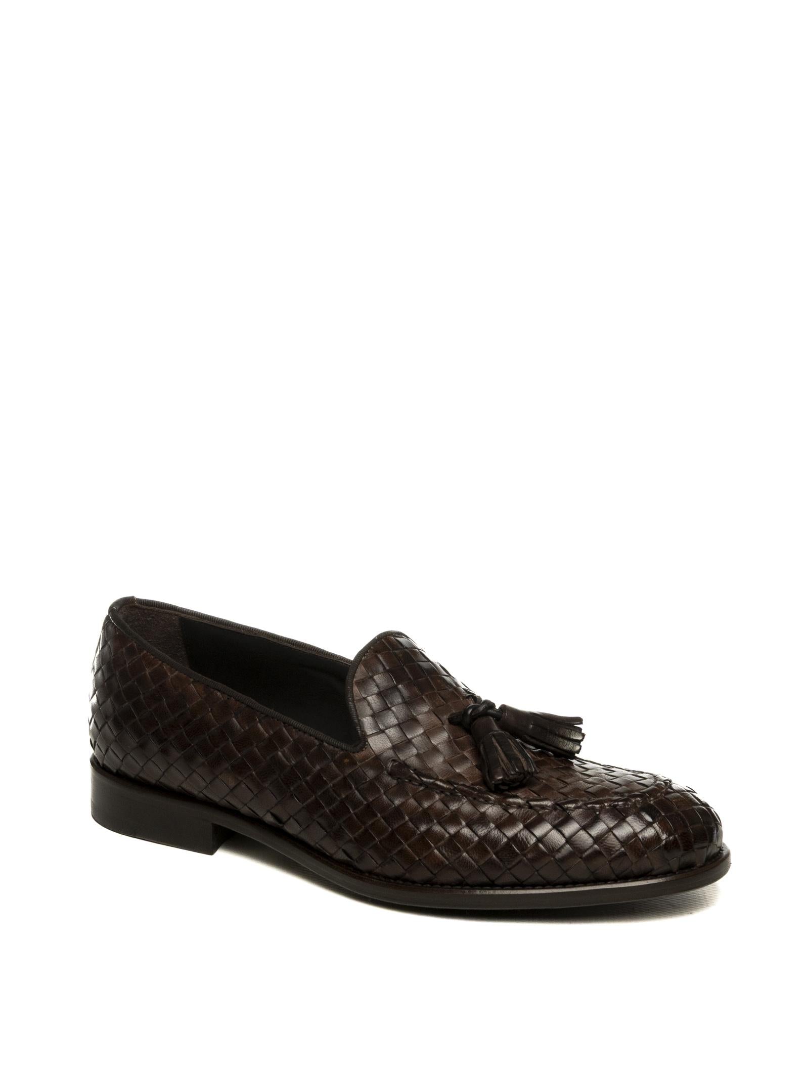 JEROLD WILTON mocassino intrecciato moro 1308 INTREC-COCCO 