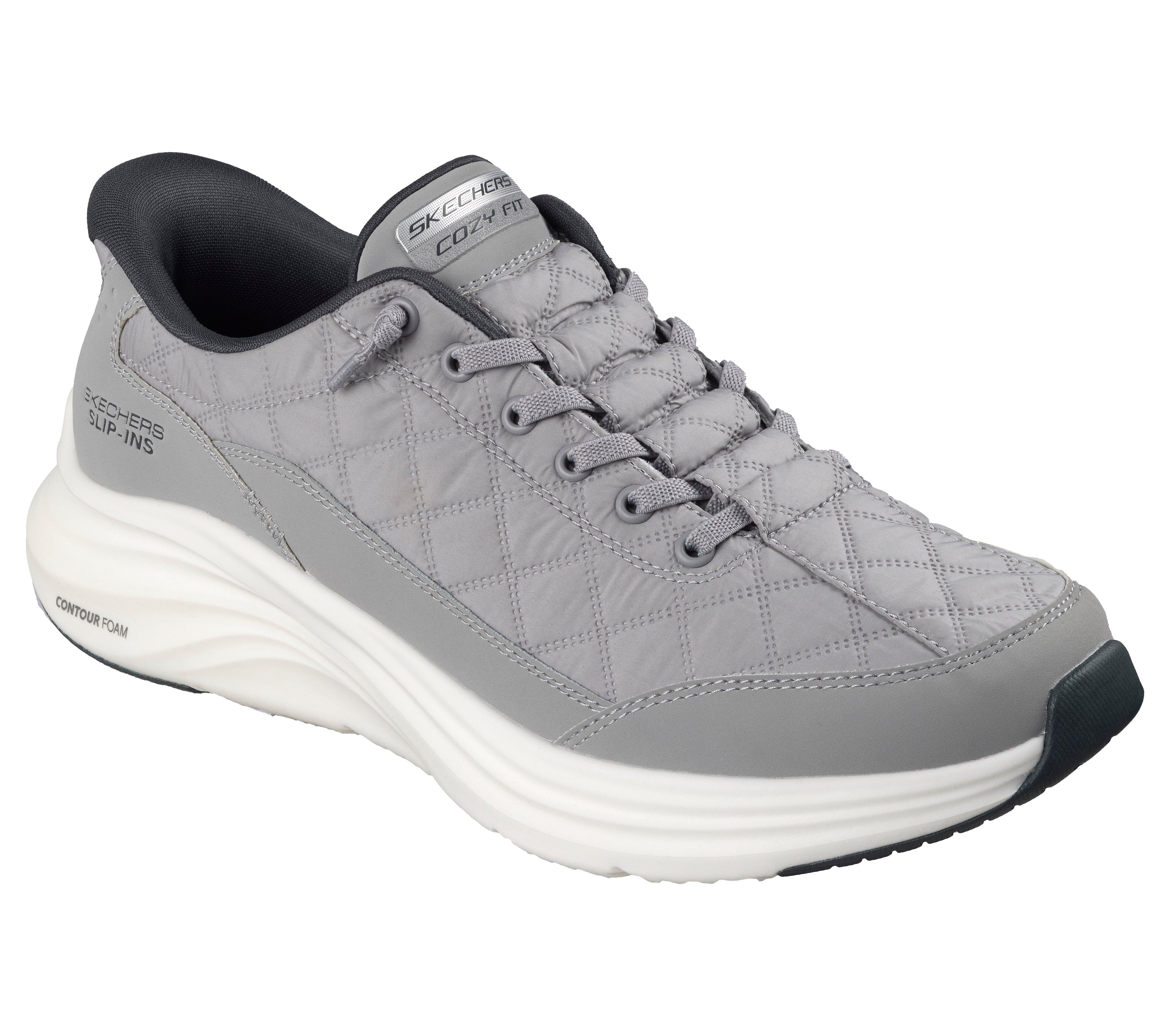 SKECHERS Sneaker contour slip ins grigio 232619 CONTOUR FOAM-GRY 
