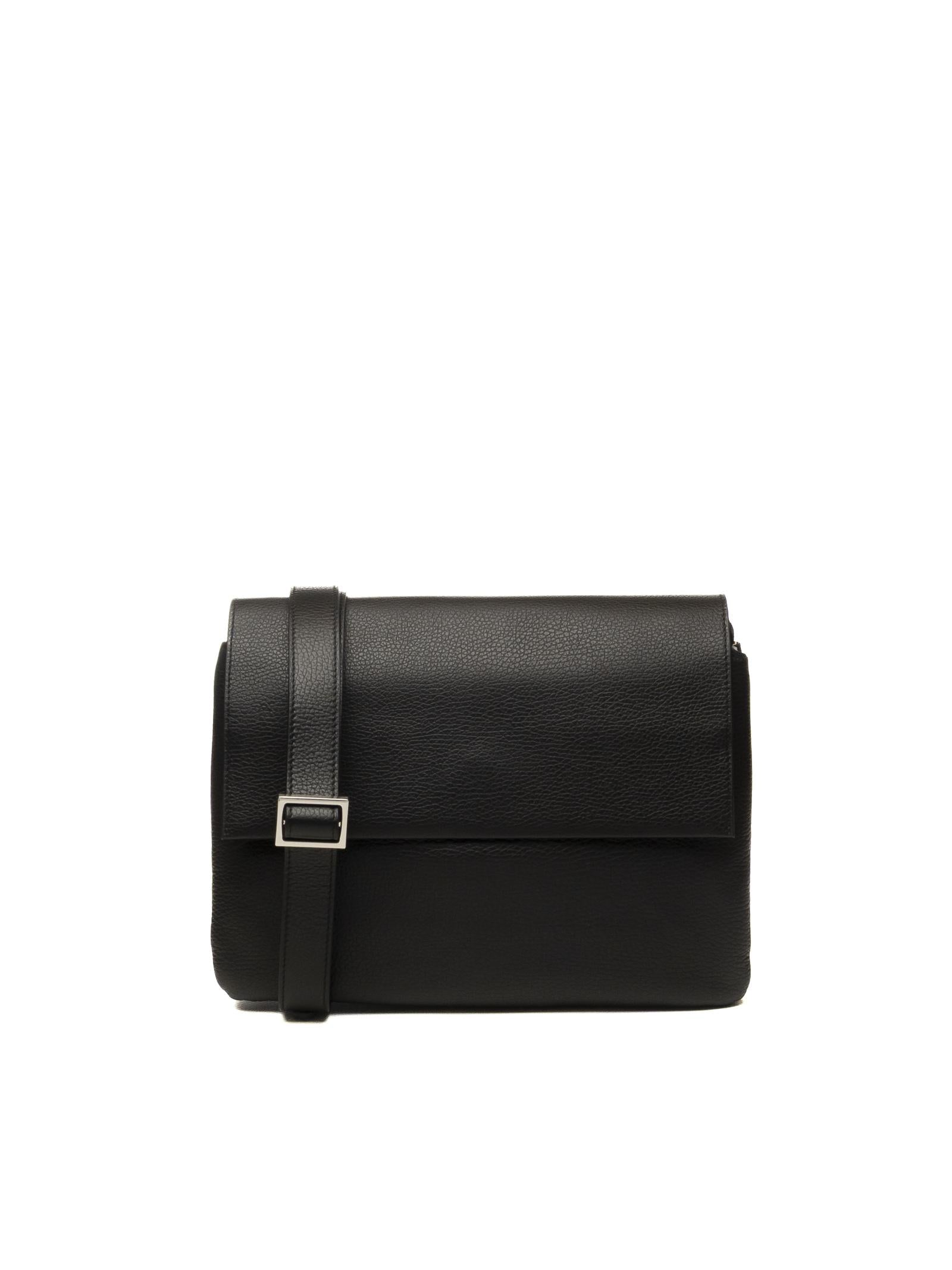 GIANNI CHIARINI borsa a spalla three nera 12305 THREE-001 