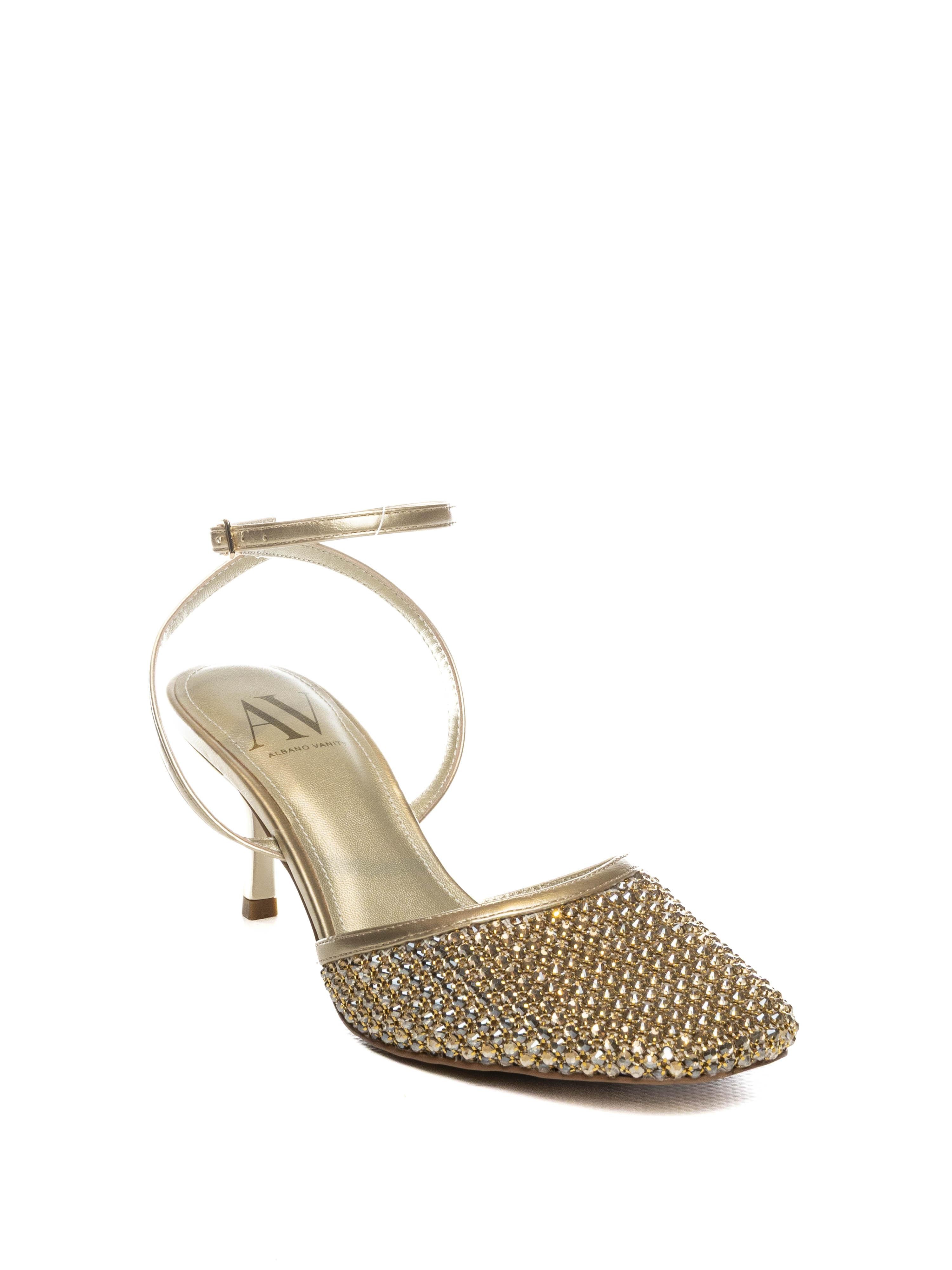ALBANO VANITY Sandalo strass platino 7017 STRASS-PLATINO 