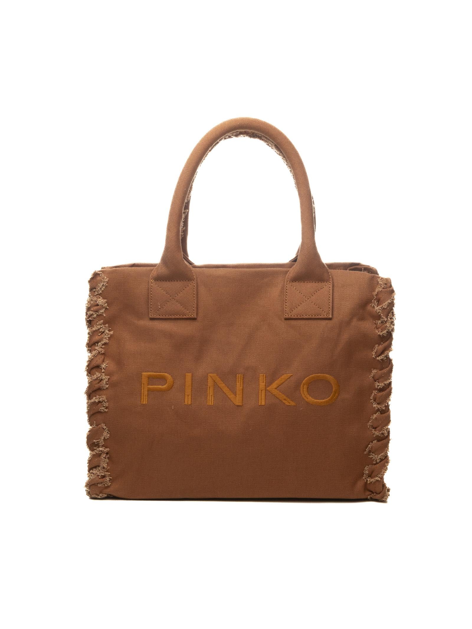 PINKO borsa a mano beach shopper beige 106673-A3A4 BEACH SHOPPER-L08 