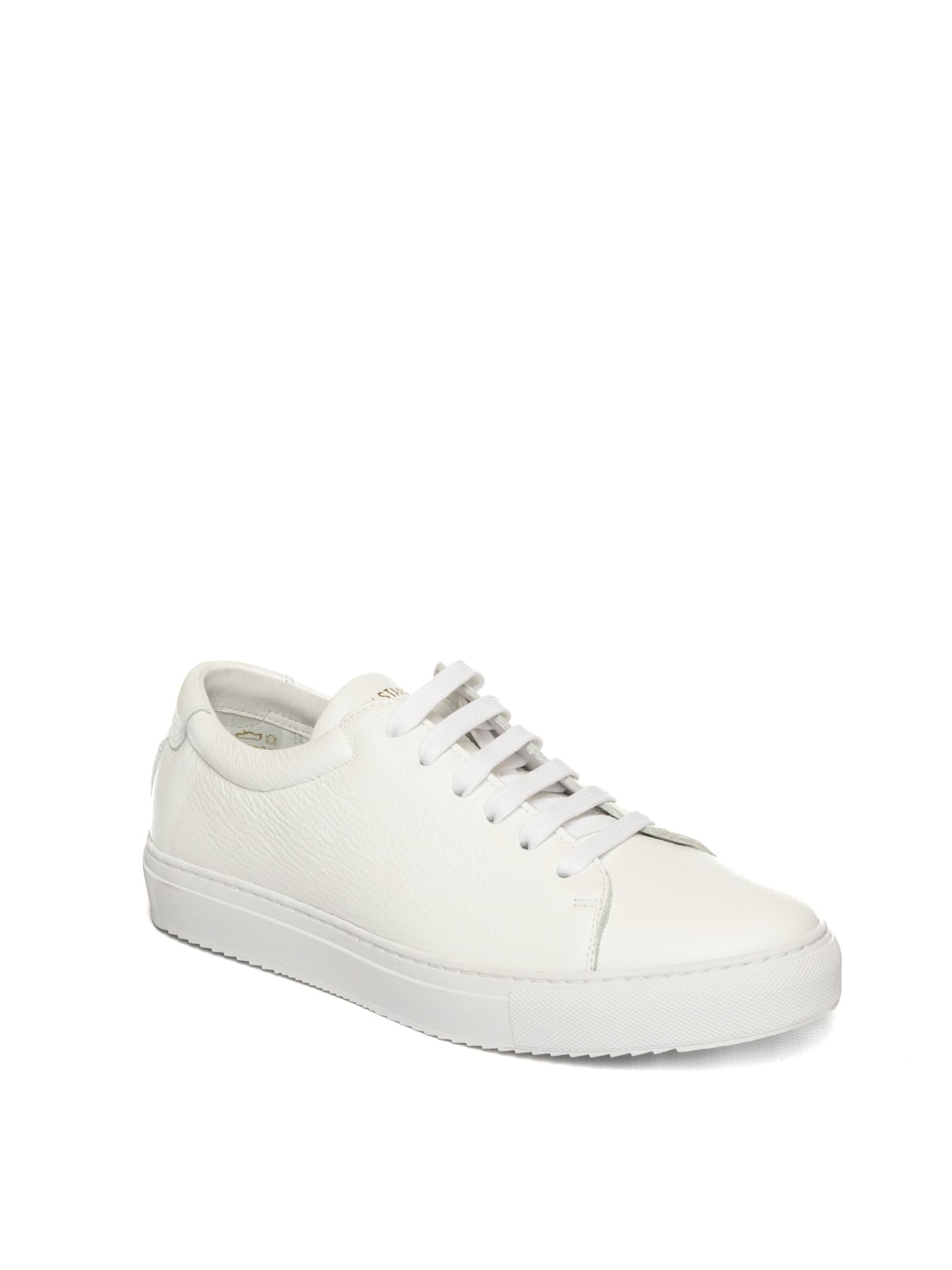 NATIONAL STANDARD Sneaker pelle bianco GRAINED M03.G00-BIANCO 