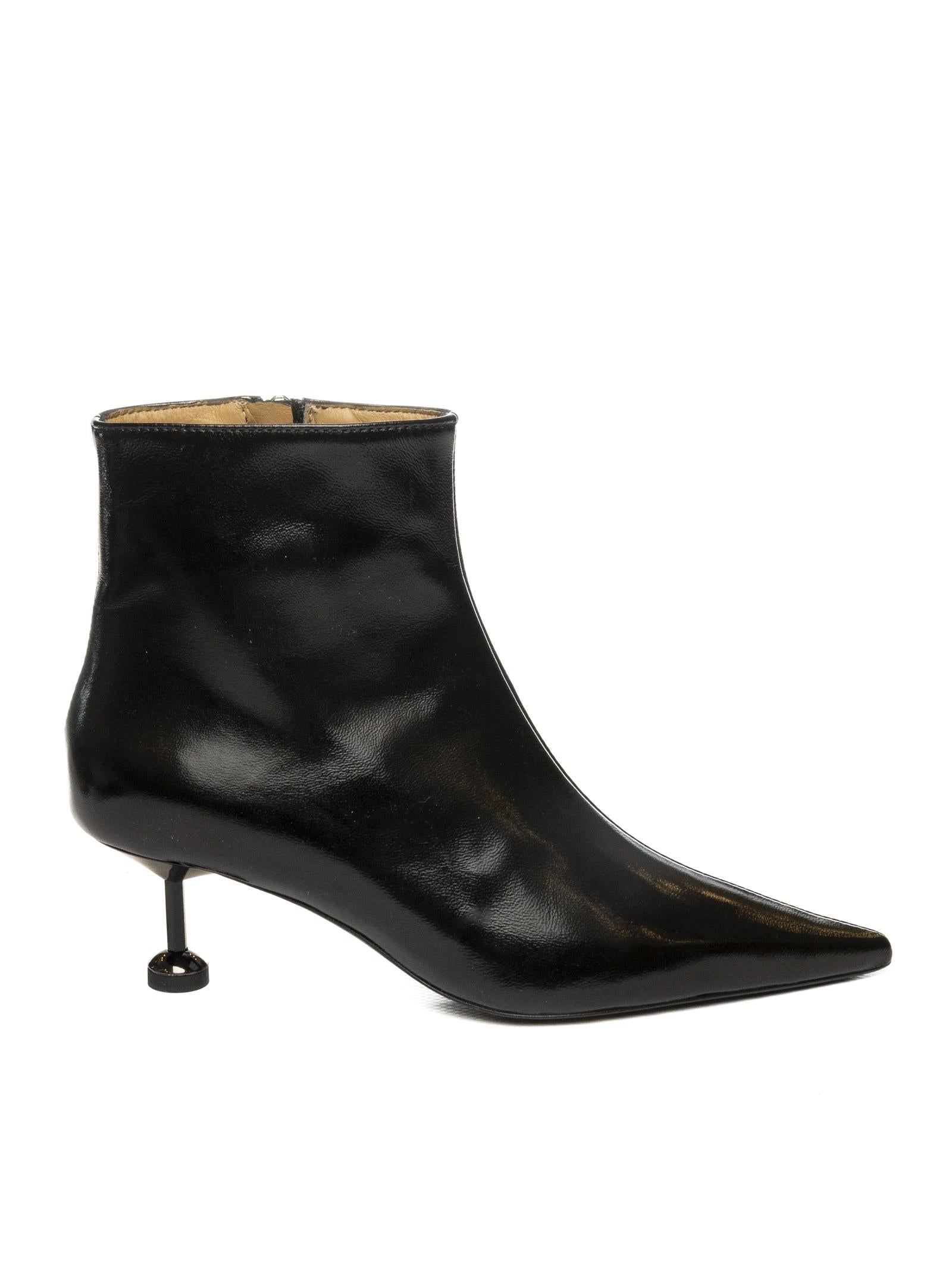 WO MILANO Tronchetto pelle nero 702 PITTI-NERO 