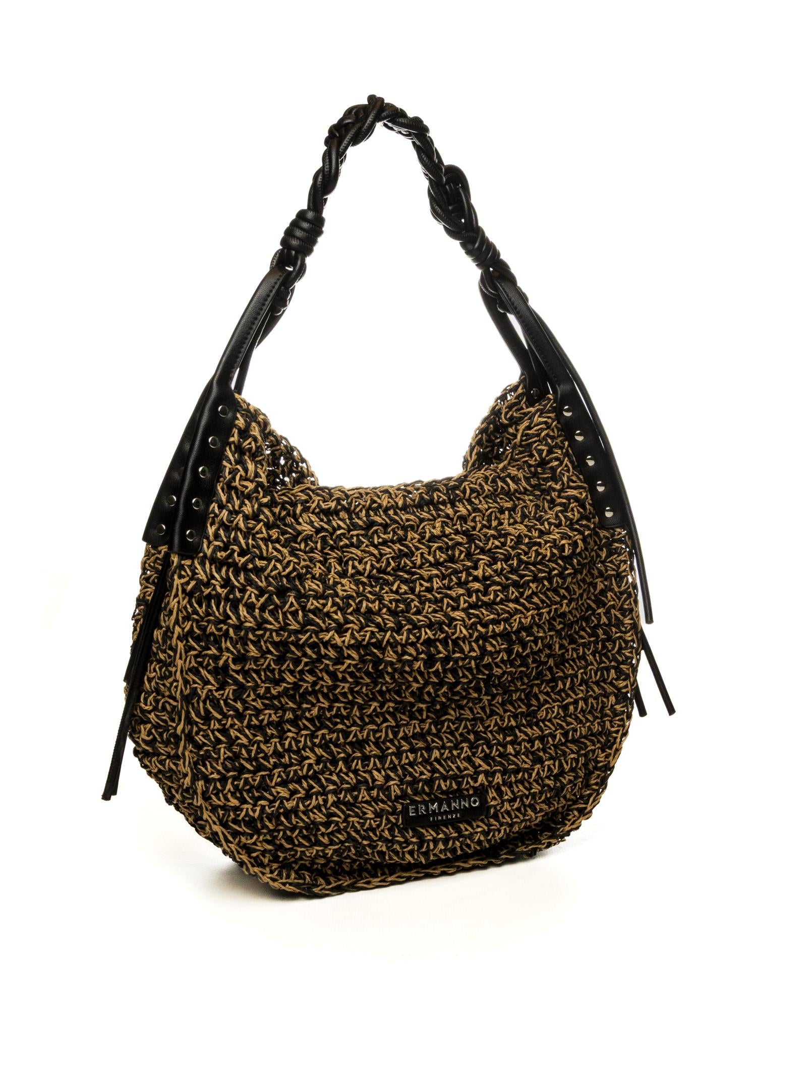 ERMANNO SCERVINO borsa spalla anika nero/oro 2083 ANIKA-293 