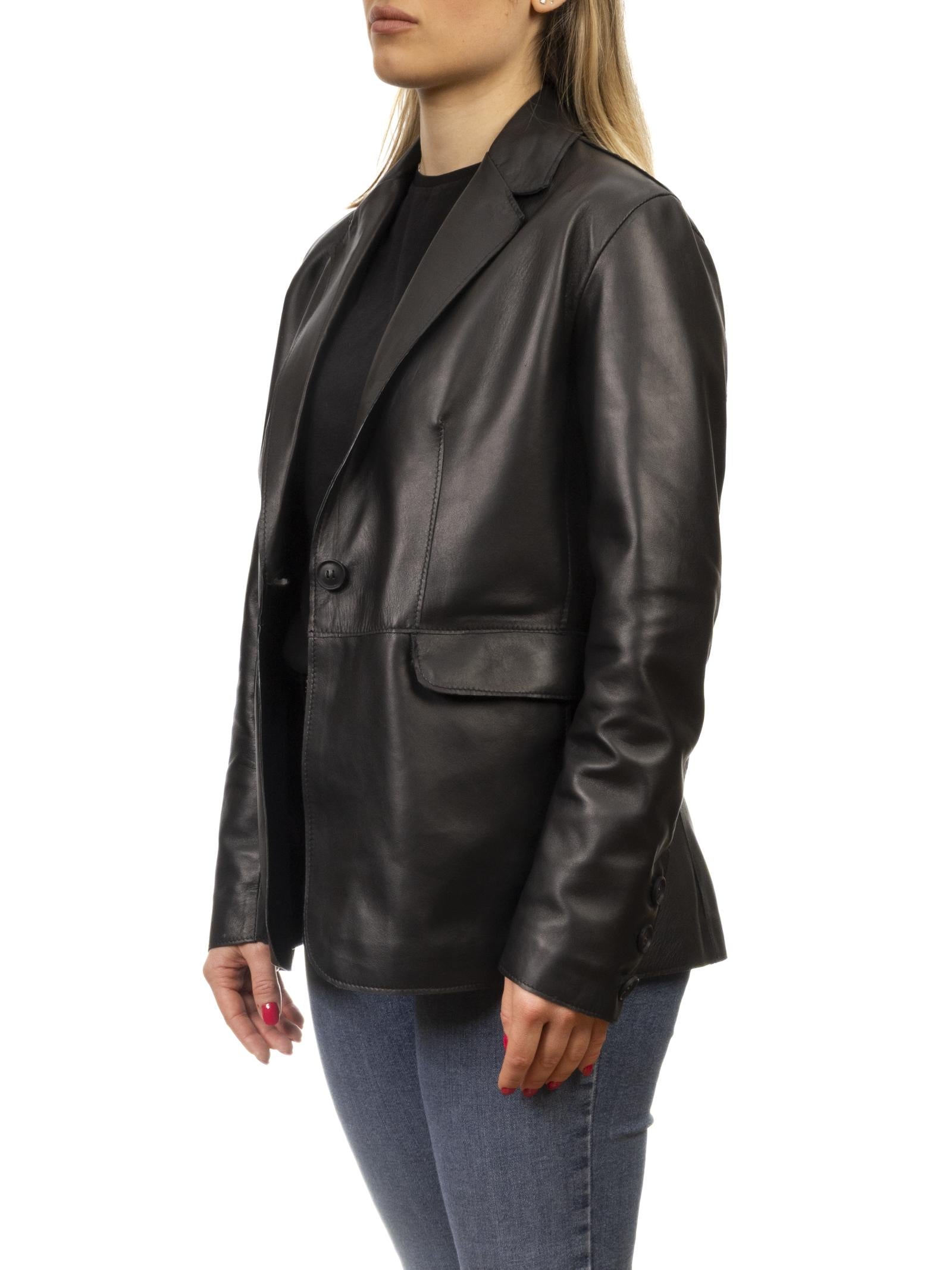 PK BY PASKAL giubbino nappa nero 163 NAPPA-NERO 