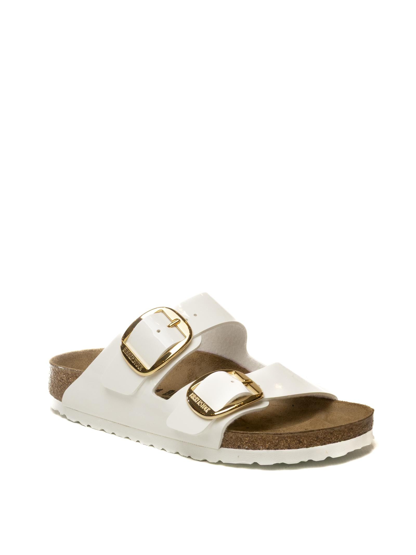 BIRKENSTOCK Sandalo arizona big buckle vernice bianco ARIZONA BIG BUCKLE 1019818-WHITE 