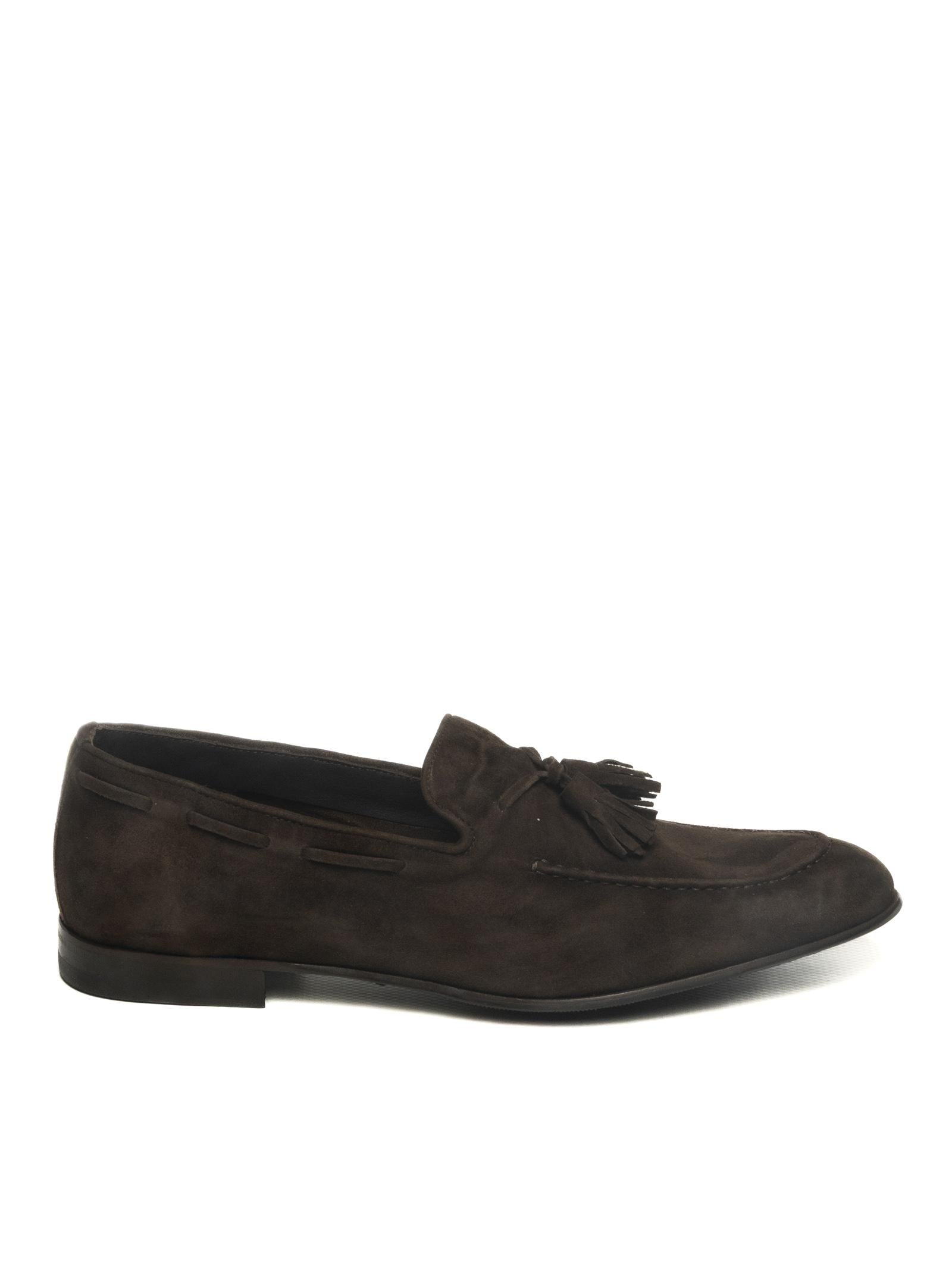 JEROLD WILTON Mocassino camoscio moro 1193 LODEN-MORO 