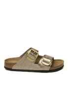BIRKENSTOCK Sandalo big buckle laminato platino ARIZONA BIG BUCKLE 1020882-GRACEFUL 