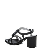 NERO GIARDINI Sandalo pelle nero E615860 TAMIGI-NERO 