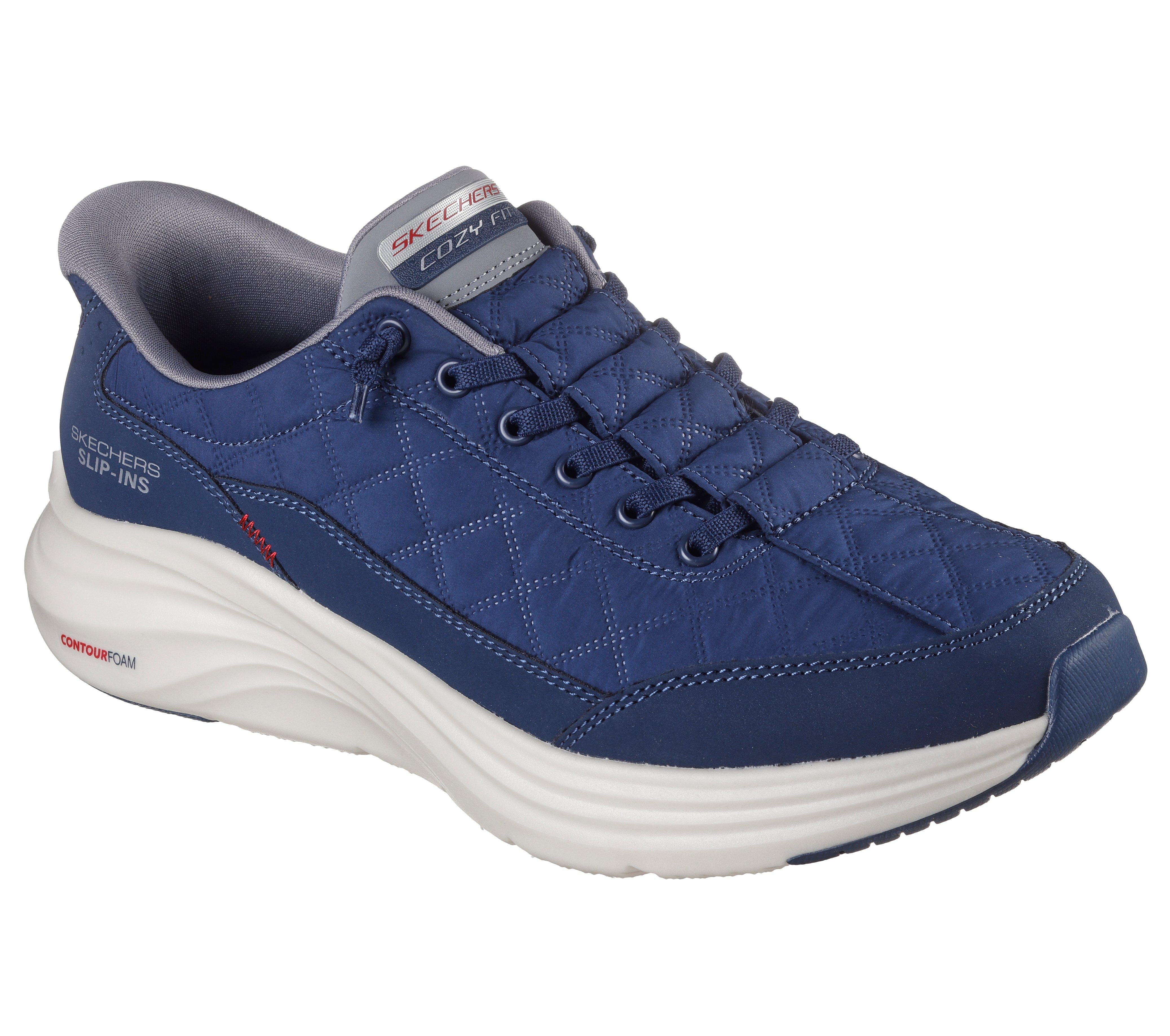 SKECHERS Sneaker contour foam slip ins blu 232619 CONTOUR FOAM-NVGY 
