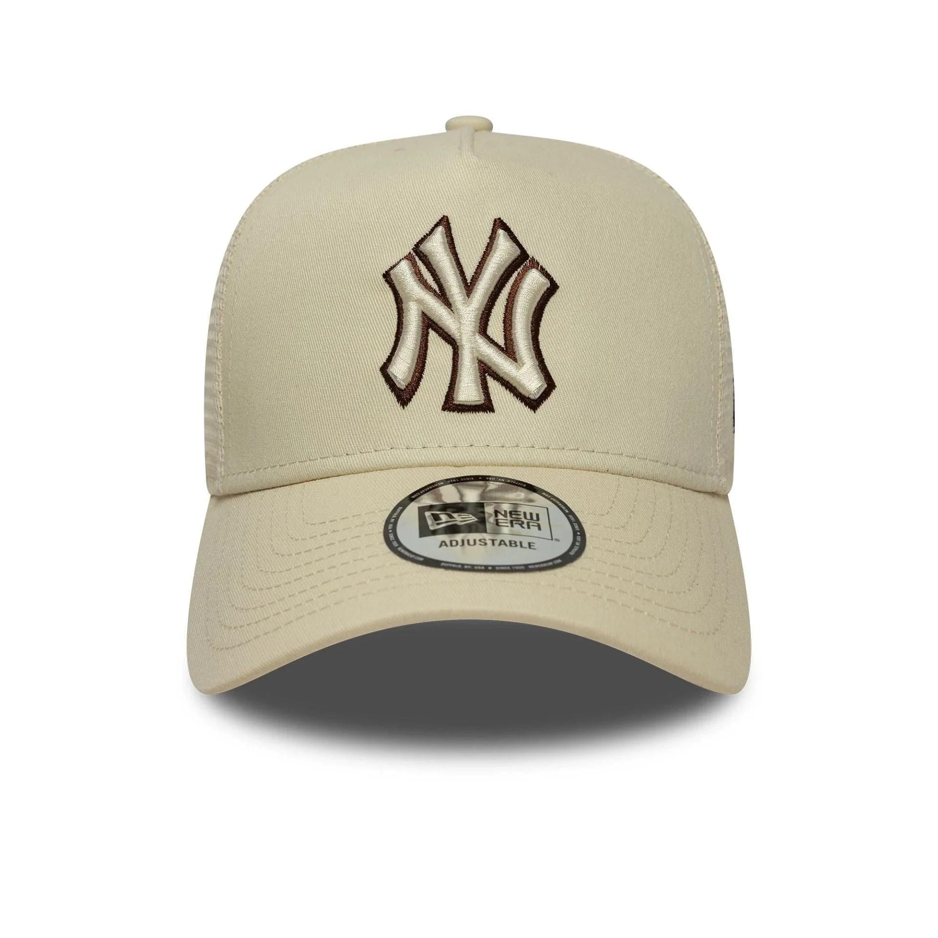 NEW ERA cappello new york yankees stone 60771718 TRUCKER-STONE 