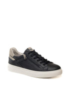 NERO GIARDINI Sneaker pelle blu E601130 DOLLARINO-BLU 