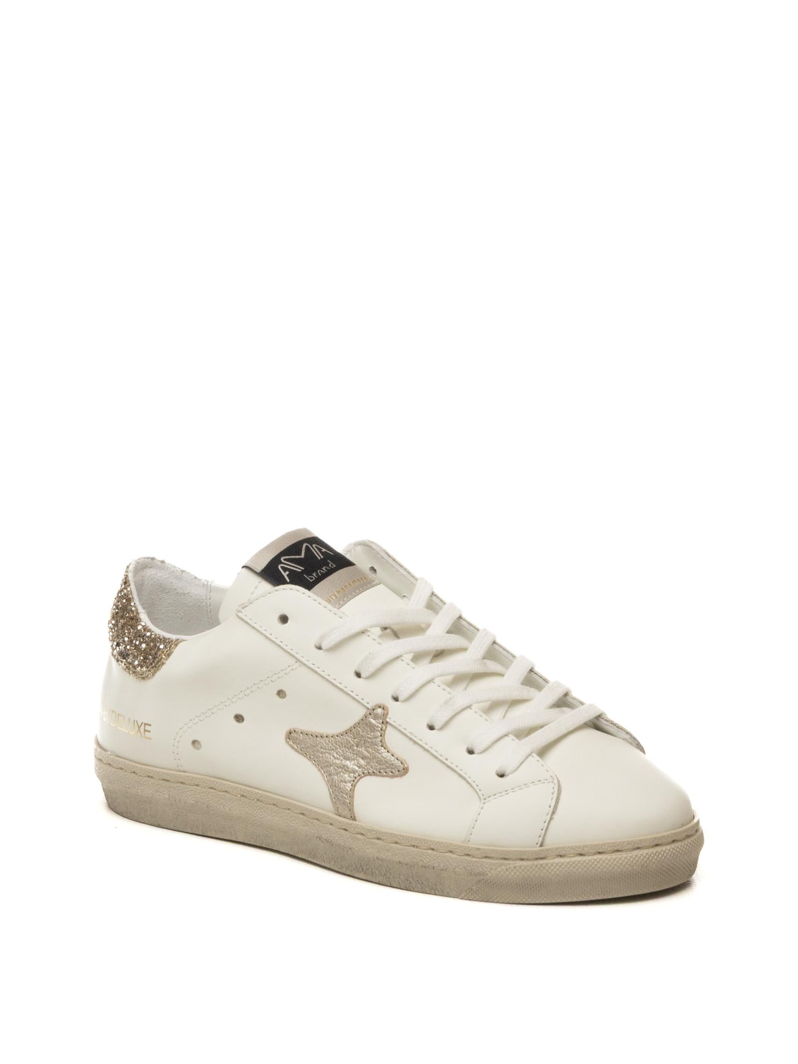 AMA BRAND DELUXE Sneaker snk bianco/oro SNK D 4500-BIA/ORO 