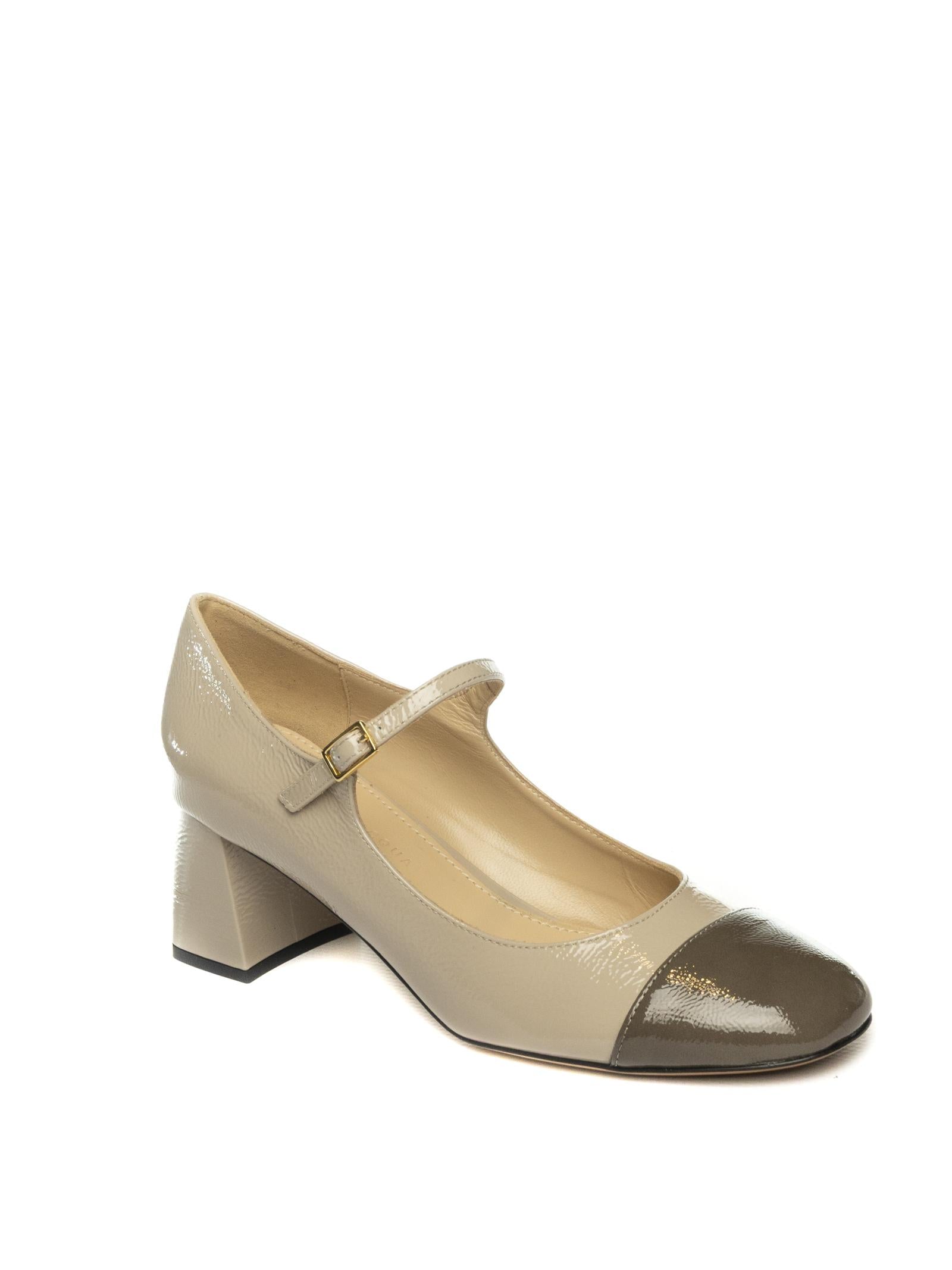 GIOIA DELL'ACQUA Décolleté Mary Jane naplak beige/taupe I2749 NAPLAK-STUCCO/TAUPE 