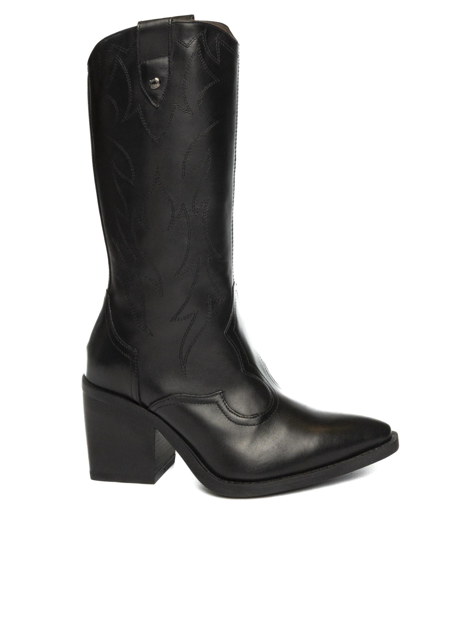 NERO GIARDINI Stivale texano pelle nero 013274 GUANTO-NERO 