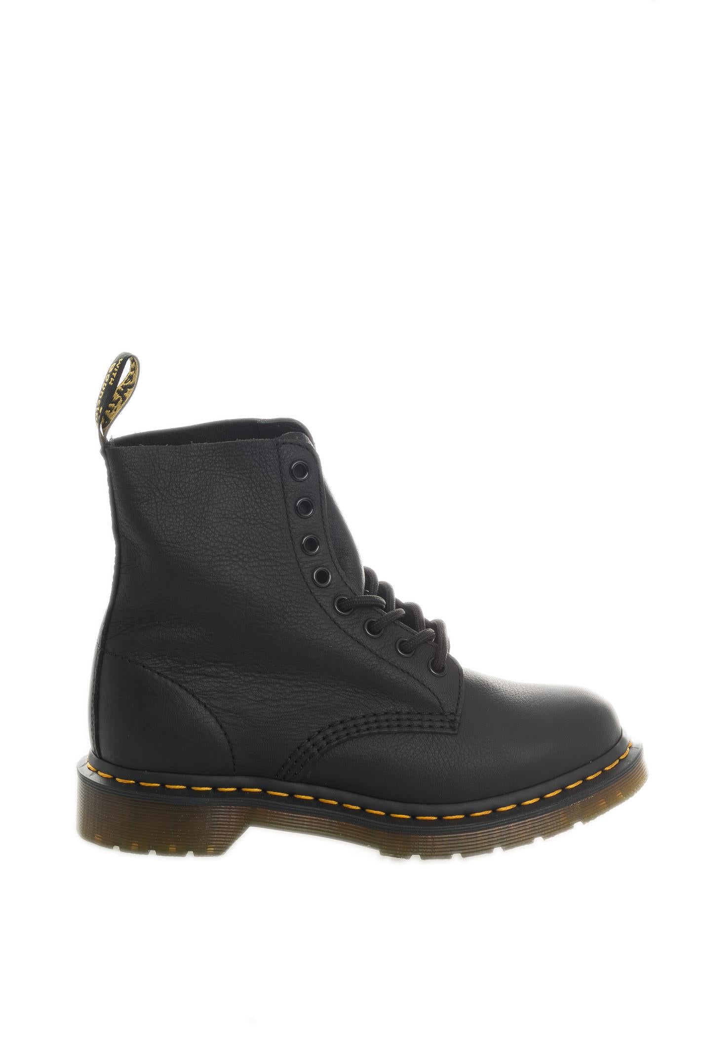 DR. MARTENS anfibio 1460 Pascal Virginia nero <BR/> 1460 PASCAL VIRGINIA-BLACK 