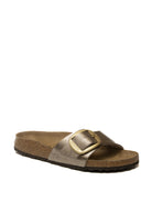 BIRKENSTOCK Sandalo madrid big buckle laminato oro MADRID BIG BUCKLE 1016237-TAUPE 