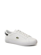 LACOSTE Sneaker power court bianco/verde E03342 POWER COURT-1R5 