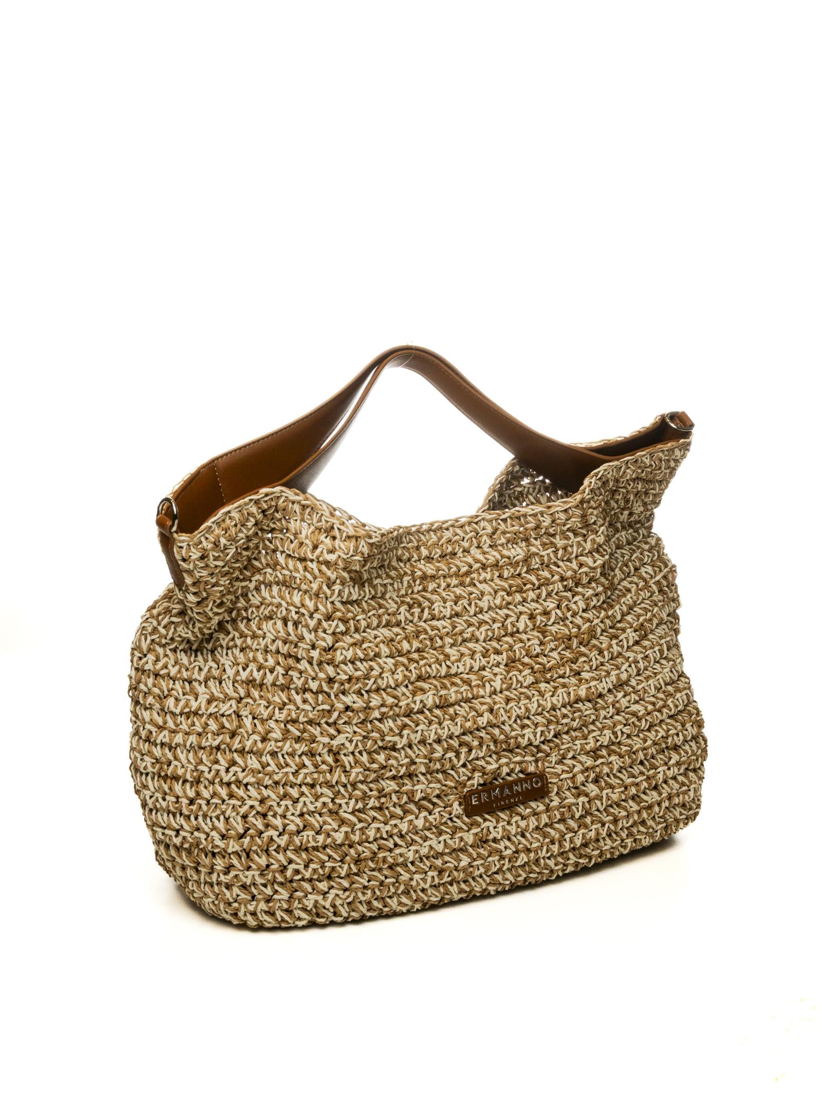 ERMANNO SCERVINO borsa a spalla anika panna/marrone 2085 ANIKA-044 
