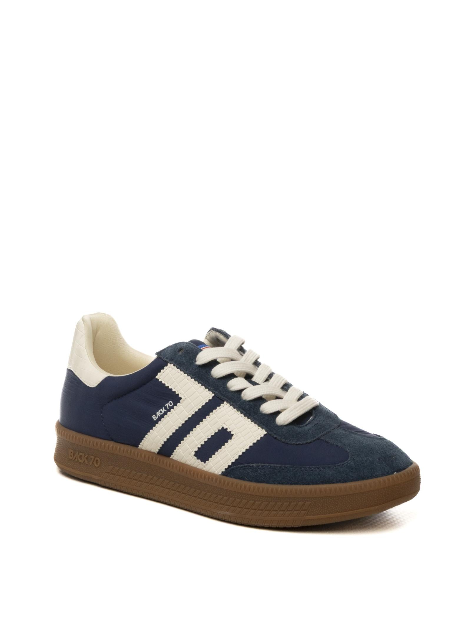 BACK 70 Sneaker double nylon navy DOUBLE V26-106 NYLON NAVY 